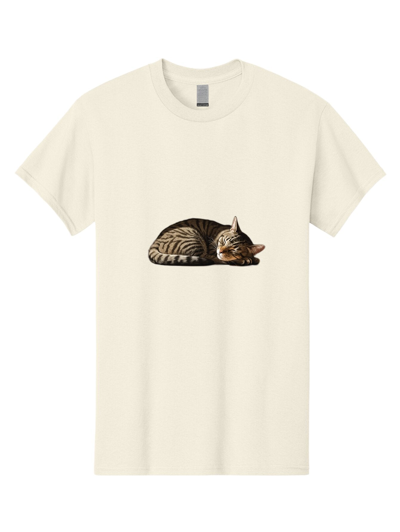 Sleeping-Tabby-Cat-2 Men'S Graphic Tee, 100% Cotton, Comfortable Casual Summer Wear, Machine Washable, Vintage Camera, Old Camera, Antique Camera, Black Camera, Classic Photography, Photography Equipment, Nostalgic Device, Film Camera, Bao886
