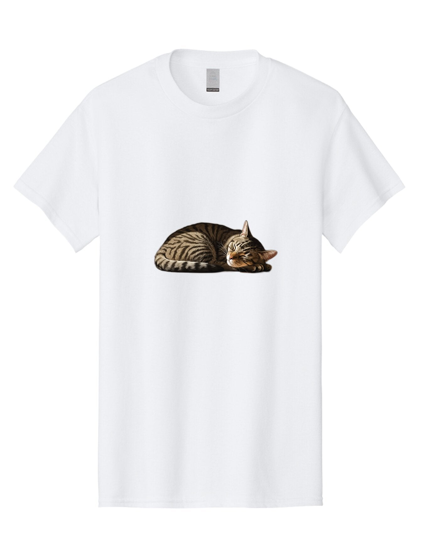 Sleeping-Tabby-Cat-2 Men'S Graphic Tee, 100% Cotton, Comfortable Casual Summer Wear, Machine Washable, Vintage Camera, Old Camera, Antique Camera, Black Camera, Classic Photography, Photography Equipment, Nostalgic Device, Film Camera, Bao886