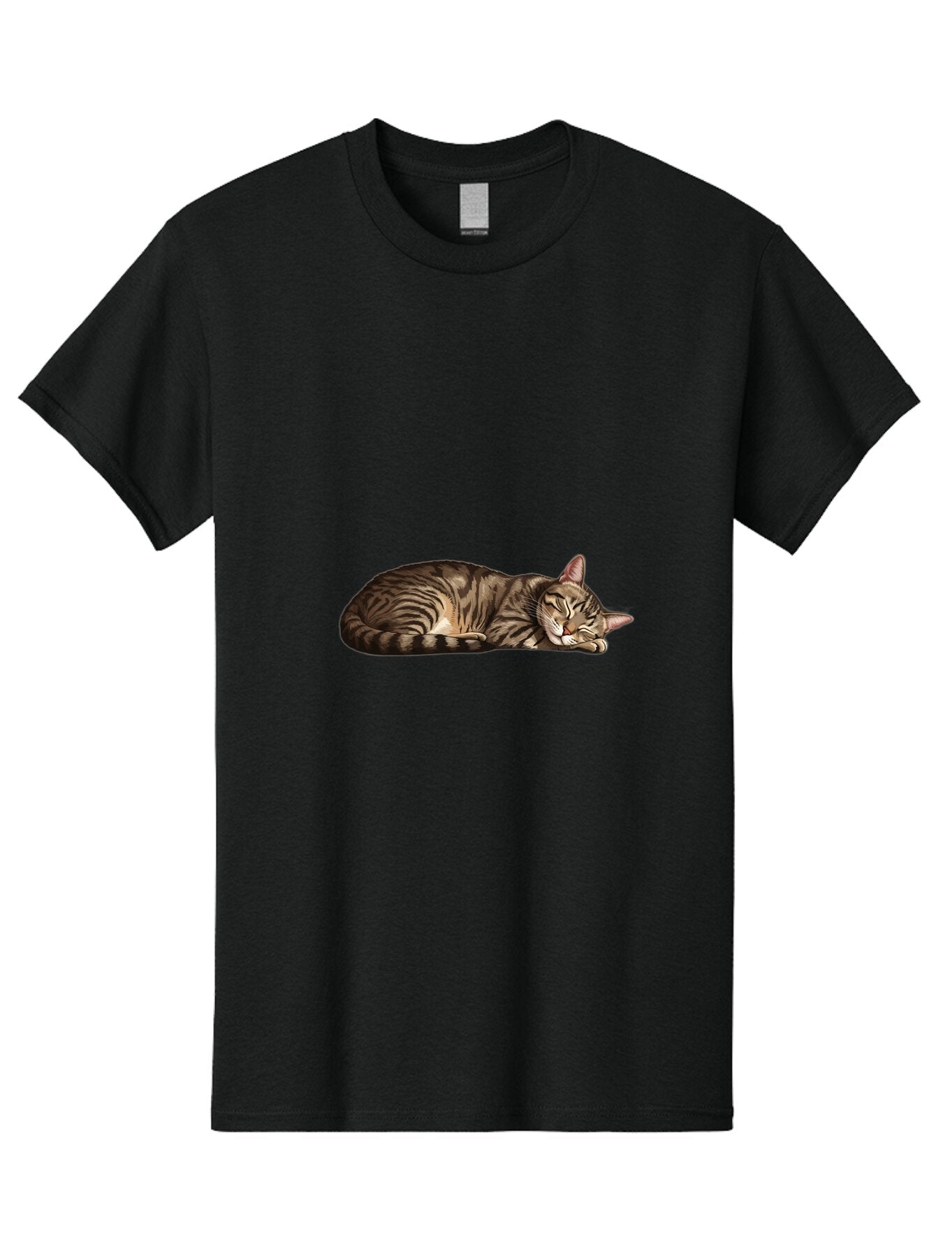 Sleeping-Tabby-Cat-3 Men'S Graphic Tee, 100% Cotton, Comfortable Casual Summer Wear, Machine Washable, Vintage Camera, Old Camera, Antique Camera, Black Camera, Classic Photography, Photography Equipment, Nostalgic Device, Film Camera, Bao887 7