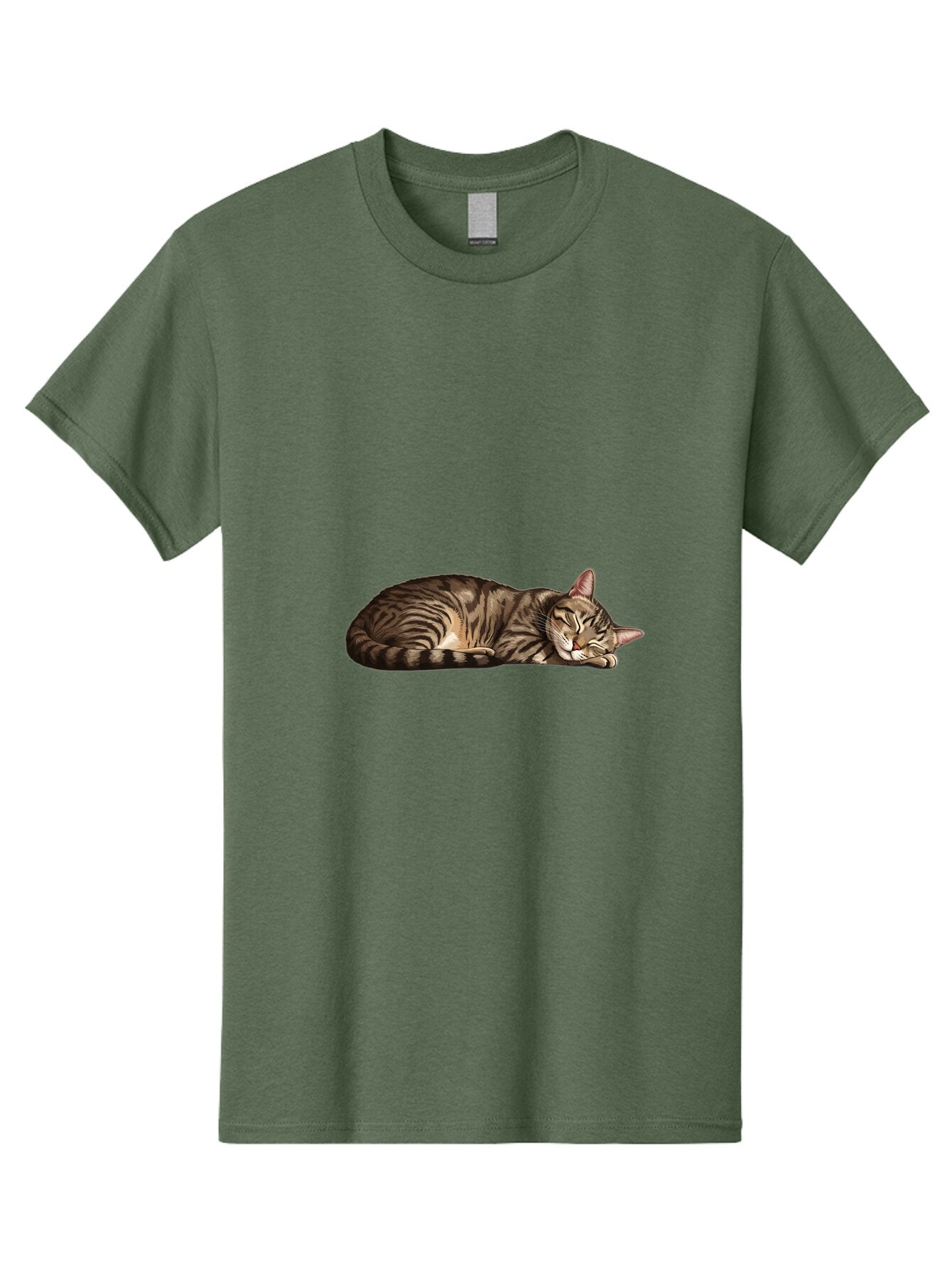 Sleeping-Tabby-Cat-3 Men'S Graphic Tee, 100% Cotton, Comfortable Casual Summer Wear, Machine Washable, Vintage Camera, Old Camera, Antique Camera, Black Camera, Classic Photography, Photography Equipment, Nostalgic Device, Film Camera, Bao887 4