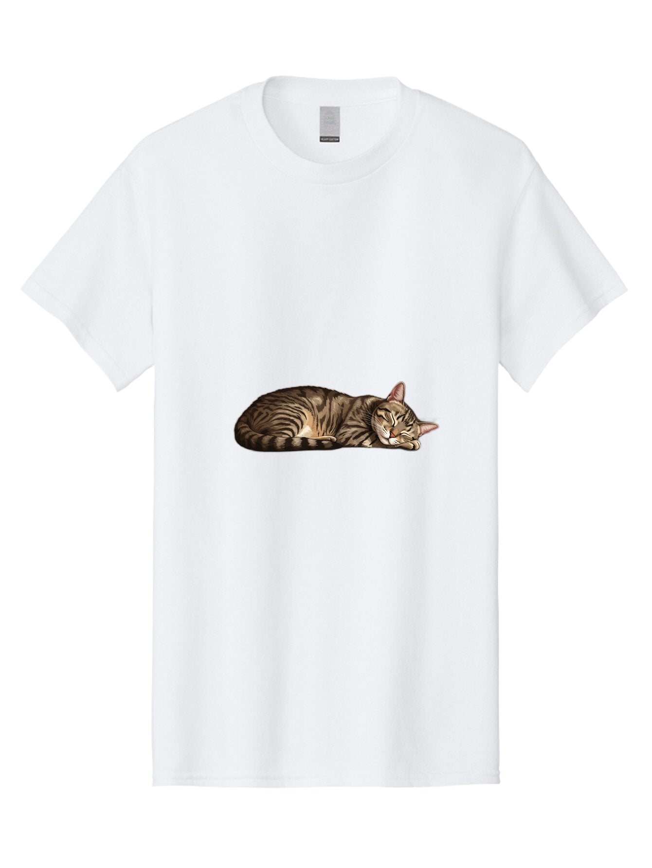 Sleeping-Tabby-Cat-3 Men'S Graphic Tee, 100% Cotton, Comfortable Casual Summer Wear, Machine Washable, Vintage Camera, Old Camera, Antique Camera, Black Camera, Classic Photography, Photography Equipment, Nostalgic Device, Film Camera, Bao887 3
