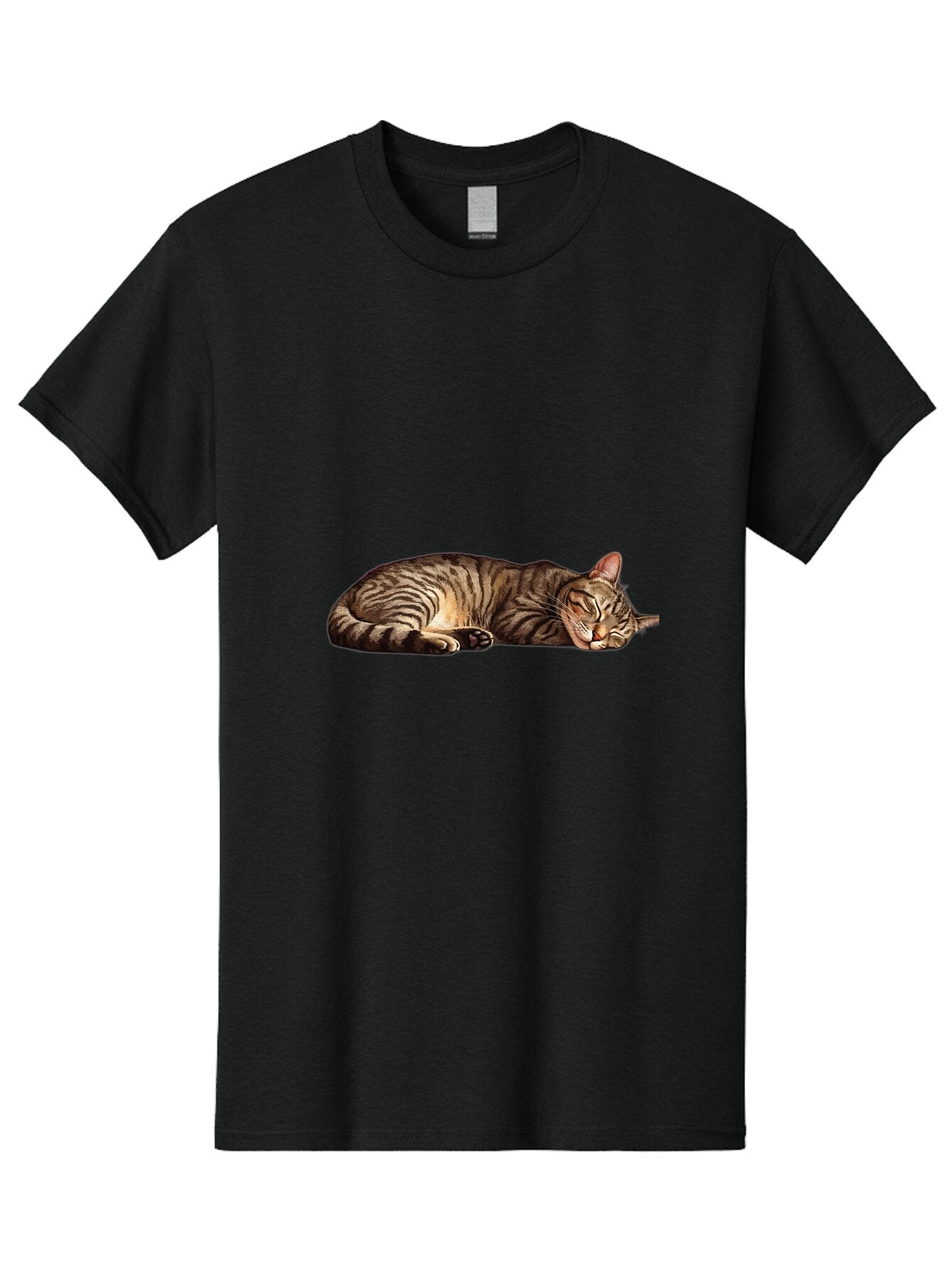 Sleeping-Tabby-Cat-4 Men'S Graphic Tee, 100% Cotton, Comfortable Casual Summer Wear, Machine Washable, Vintage Camera, Old Camera, Antique Camera, Black Camera, Classic Photography, Photography Equipment, Nostalgic Device, Film Camera, Bao888 3