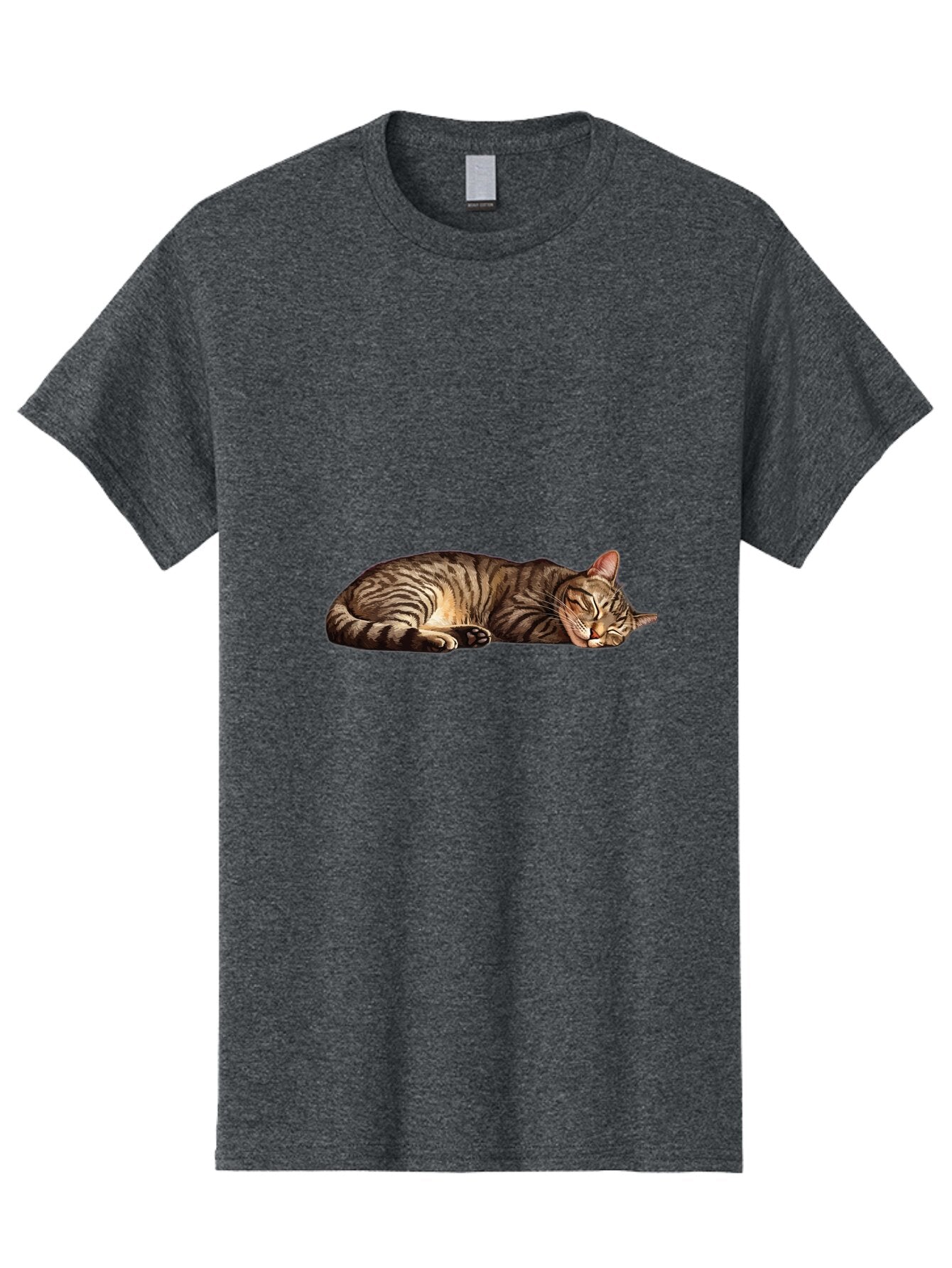 Sleeping-Tabby-Cat-4 Men'S Graphic Tee, 100% Cotton, Comfortable Casual Summer Wear, Machine Washable, Vintage Camera, Old Camera, Antique Camera, Black Camera, Classic Photography, Photography Equipment, Nostalgic Device, Film Camera, Bao888 8