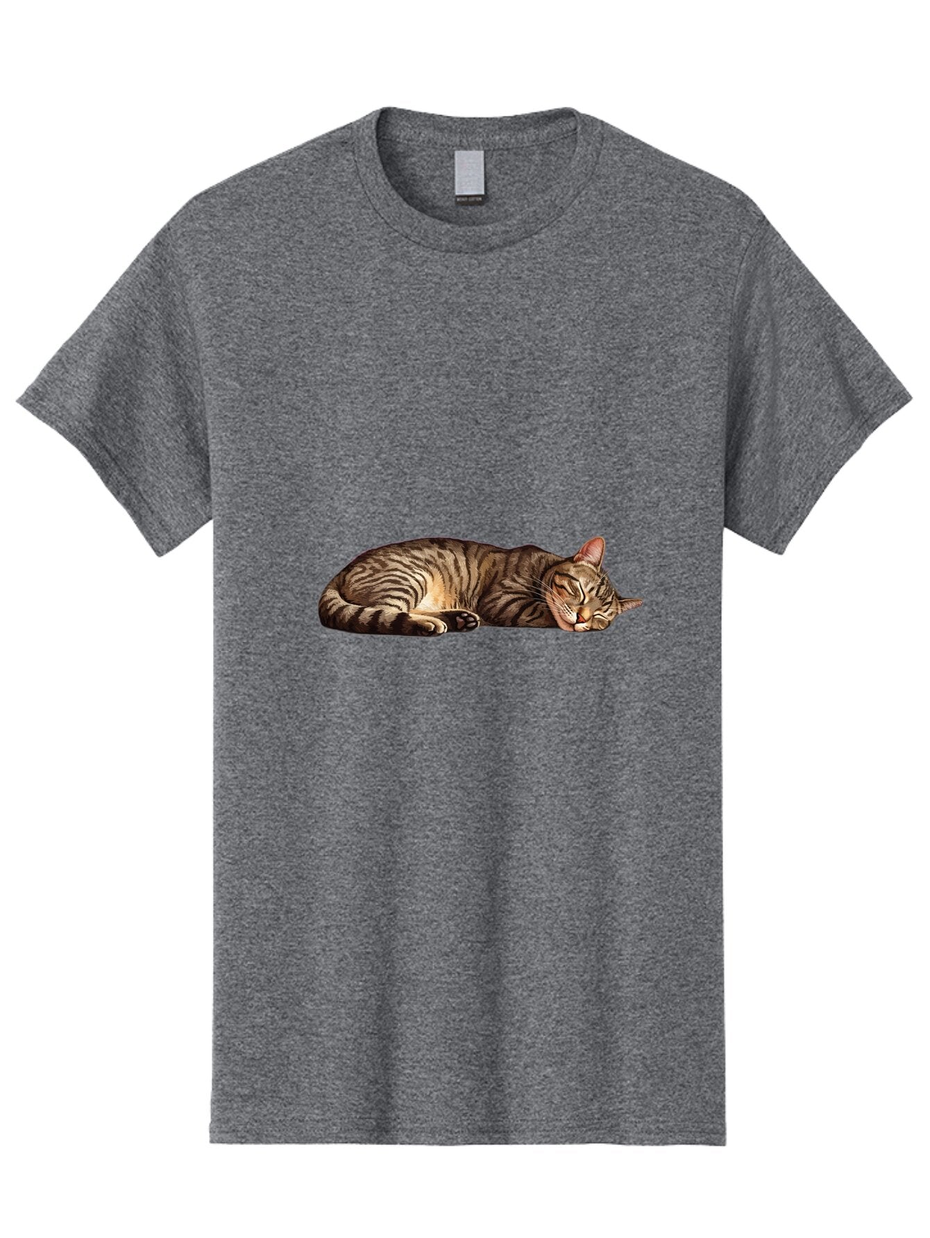 Sleeping-Tabby-Cat-4 Men'S Graphic Tee, 100% Cotton, Comfortable Casual Summer Wear, Machine Washable, Vintage Camera, Old Camera, Antique Camera, Black Camera, Classic Photography, Photography Equipment, Nostalgic Device, Film Camera, Bao888 9