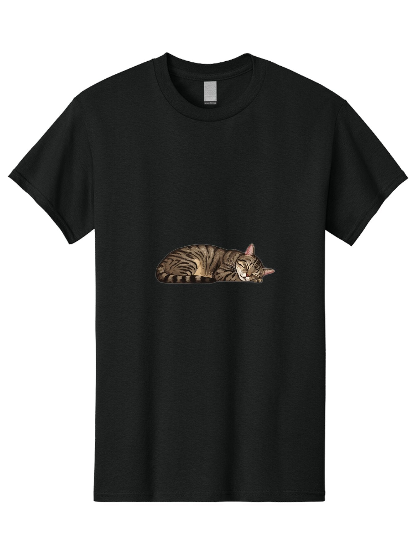 Sleeping-Tabby-Cat-5 Men'S Graphic Tee, 100% Cotton, Comfortable Casual Summer Wear, Machine Washable, Vintage Camera, Old Camera, Antique Camera, Black Camera, Classic Photography, Photography Equipment, Nostalgic Device, Film Camera, Bao889 8
