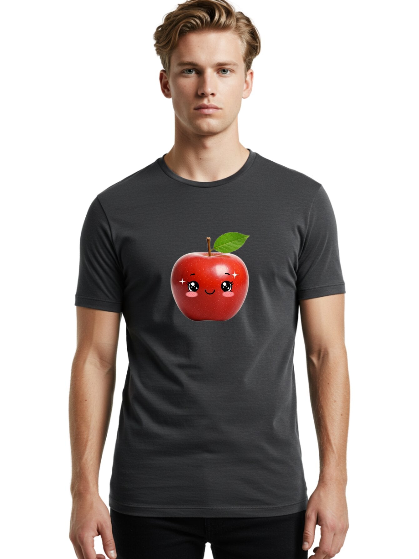 Smiling-Apple-1 Men'S Graphic Tee, 100% Cotton, Comfortable Casual Summer Wear, Machine Washable, Vintage Camera, Old Camera, Antique Camera, Black Camera, Classic Photography, Photography Equipment, Nostalgic Device, Film Camera, Camera Art Bao895 28
