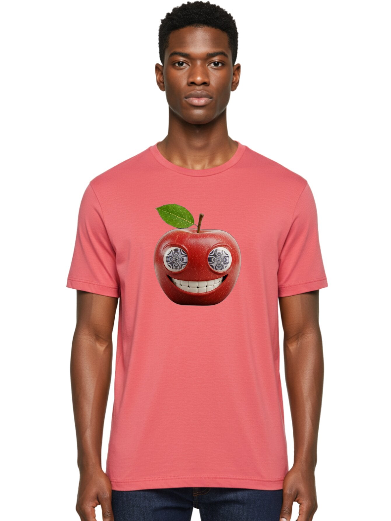 Smiling-Apple-3 Men'S Graphic Tee, 100% Cotton, Comfortable Casual Summer Wear, Machine Washable, Vintage Camera, Old Camera, Antique Camera, Black Camera, Classic Photography, Photography Equipment, Nostalgic Device, Film Camera, Camera Art Bao897 17