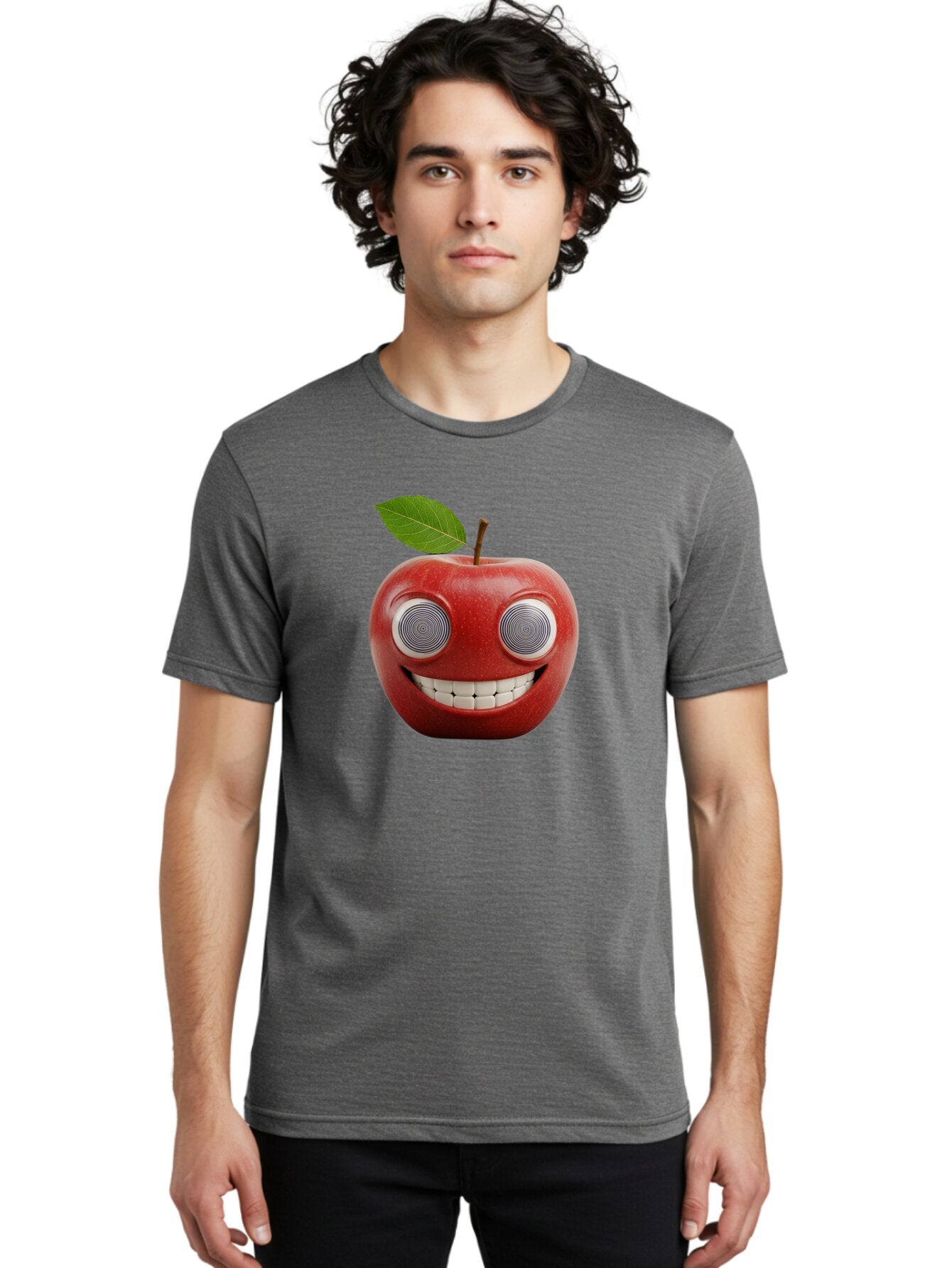 Smiling-Apple-3 Men'S Graphic Tee, 100% Cotton, Comfortable Casual Summer Wear, Machine Washable, Vintage Camera, Old Camera, Antique Camera, Black Camera, Classic Photography, Photography Equipment, Nostalgic Device, Film Camera, Camera Art Bao897 20