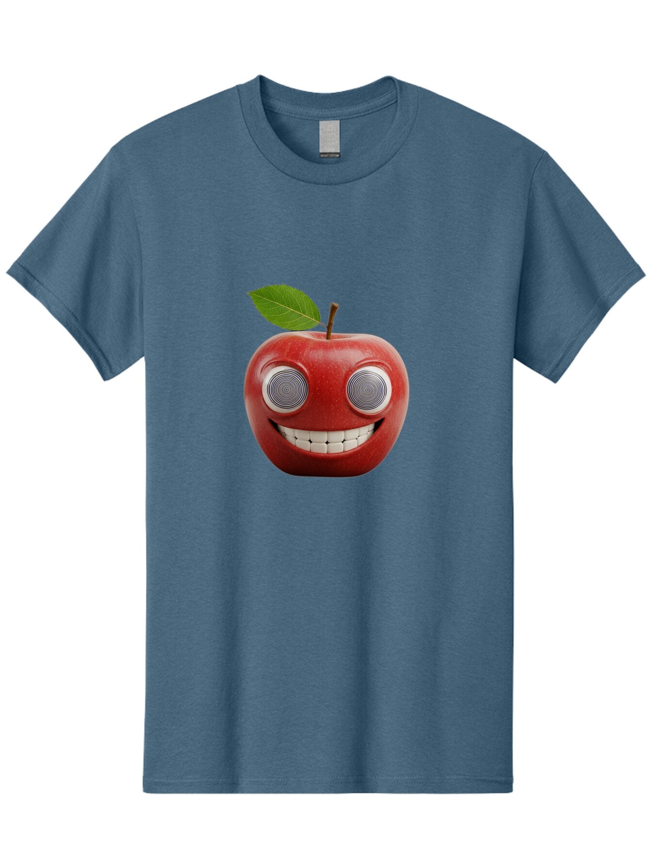 Smiling-Apple-3 Men'S Graphic Tee, 100% Cotton, Comfortable Casual Summer Wear, Machine Washable, Vintage Camera, Old Camera, Antique Camera, Black Camera, Classic Photography, Photography Equipment, Nostalgic Device, Film Camera, Camera Art Bao897 7