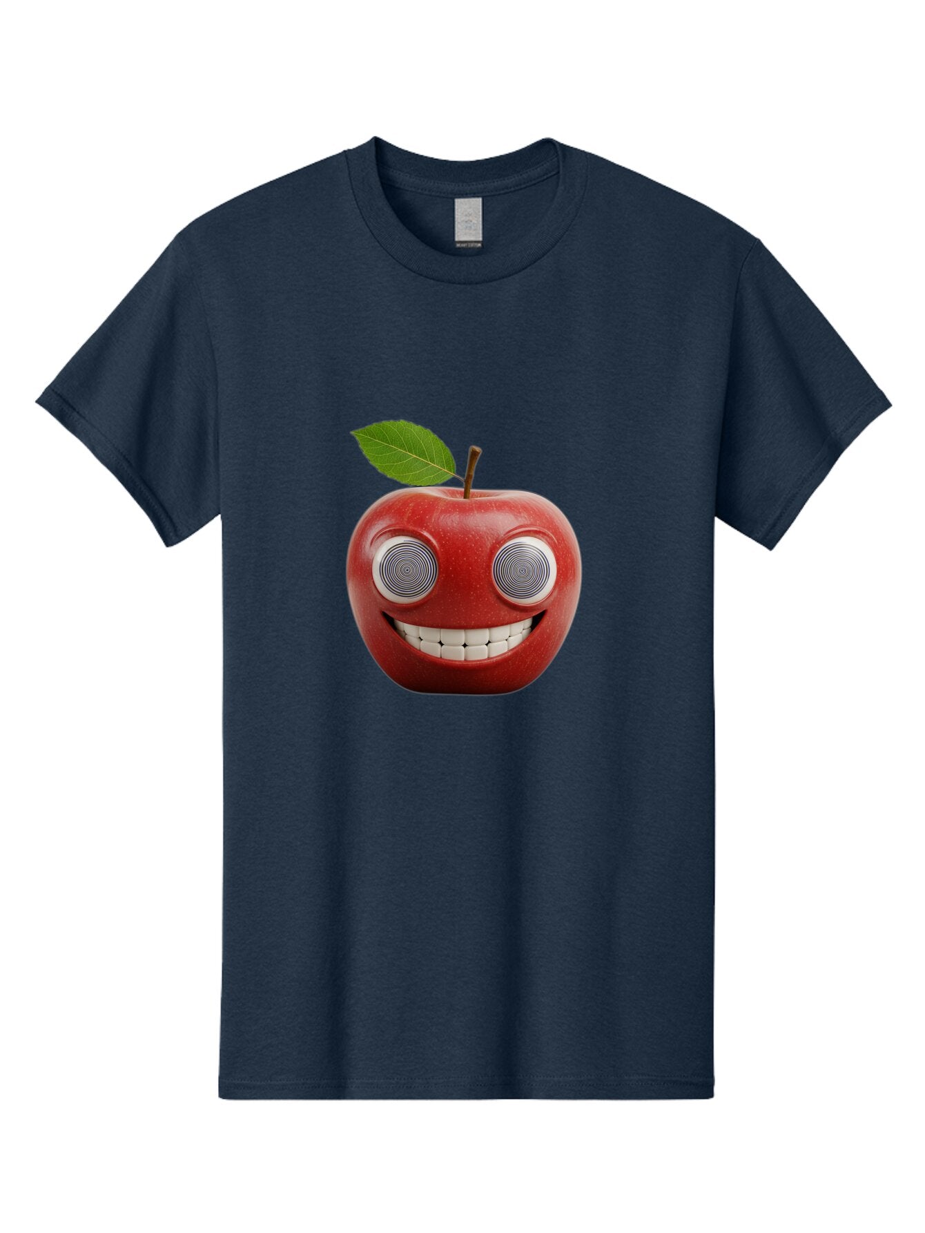 Smiling-Apple-3 Men'S Graphic Tee, 100% Cotton, Comfortable Casual Summer Wear, Machine Washable, Vintage Camera, Old Camera, Antique Camera, Black Camera, Classic Photography, Photography Equipment, Nostalgic Device, Film Camera, Camera Art Bao897 8