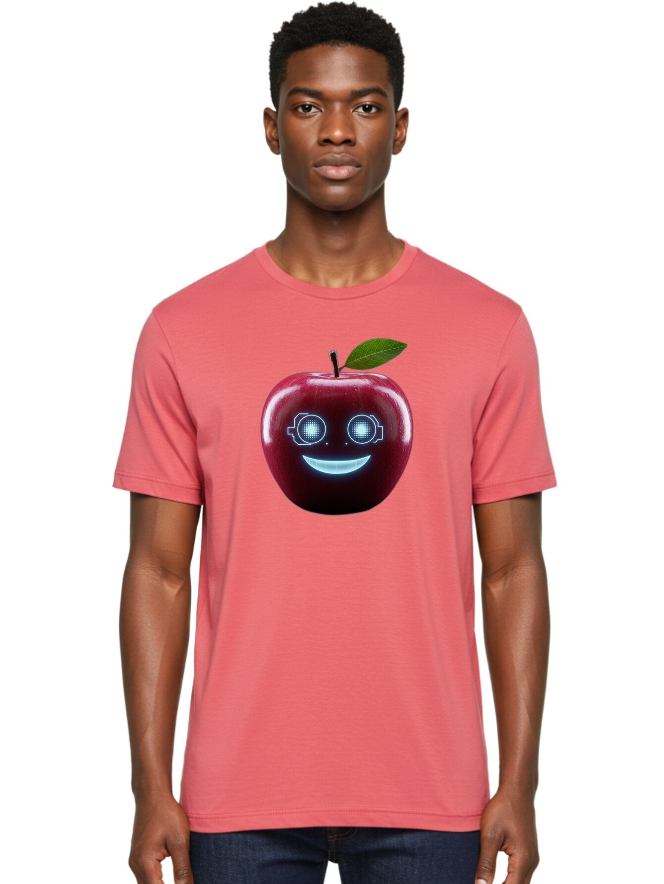 Smiling-Apple-4 Men'S Graphic Tee, 100% Cotton, Comfortable Casual Summer Wear, Machine Washable, Vintage Camera, Old Camera, Antique Camera, Black Camera, Classic Photography, Photography Equipment, Nostalgic Device, Film Camera, Camera Art Bao898 29