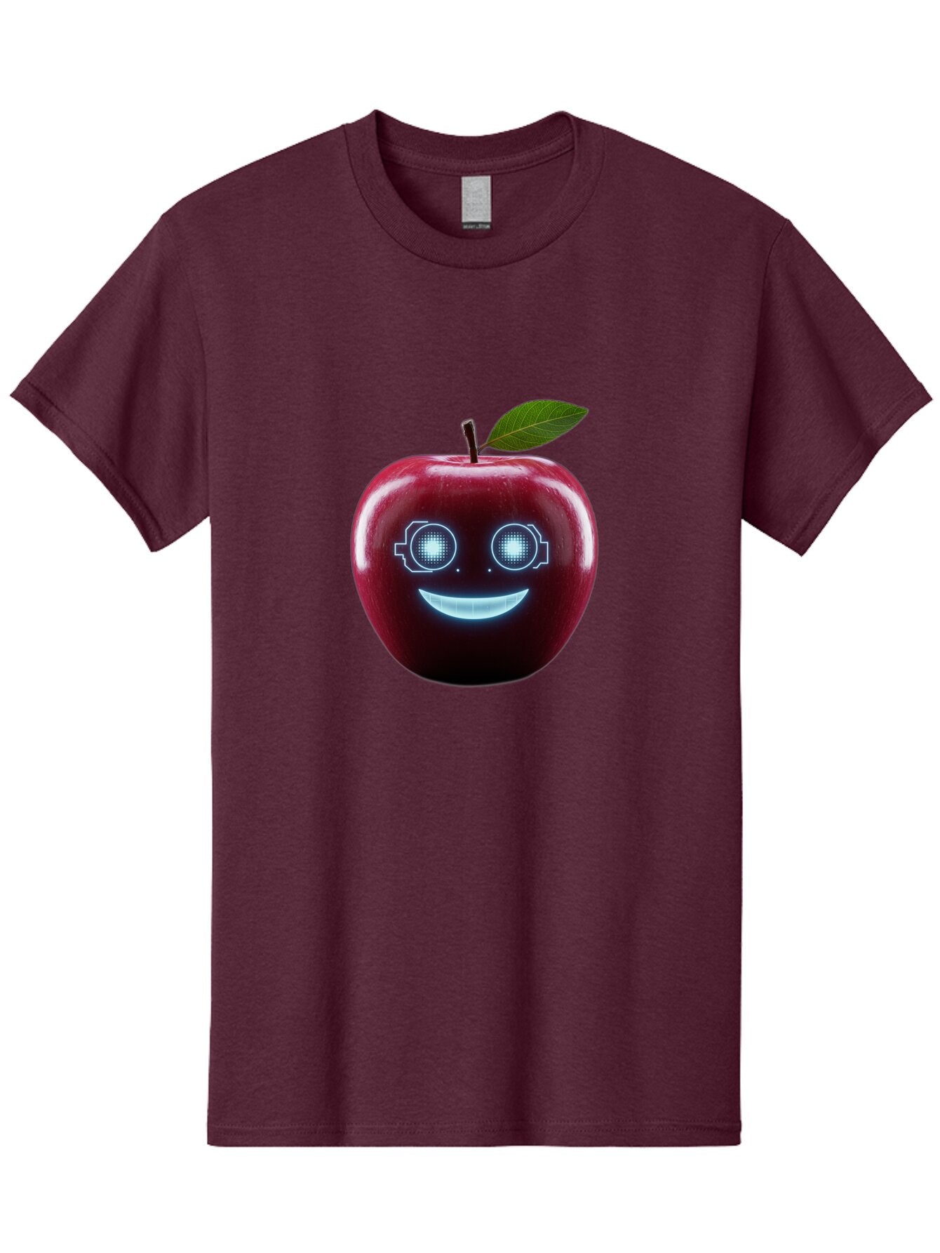 Smiling-Apple-4 Men'S Graphic Tee, 100% Cotton, Comfortable Casual Summer Wear, Machine Washable, Vintage Camera, Old Camera, Antique Camera, Black Camera, Classic Photography, Photography Equipment, Nostalgic Device, Film Camera, Camera Art Bao898