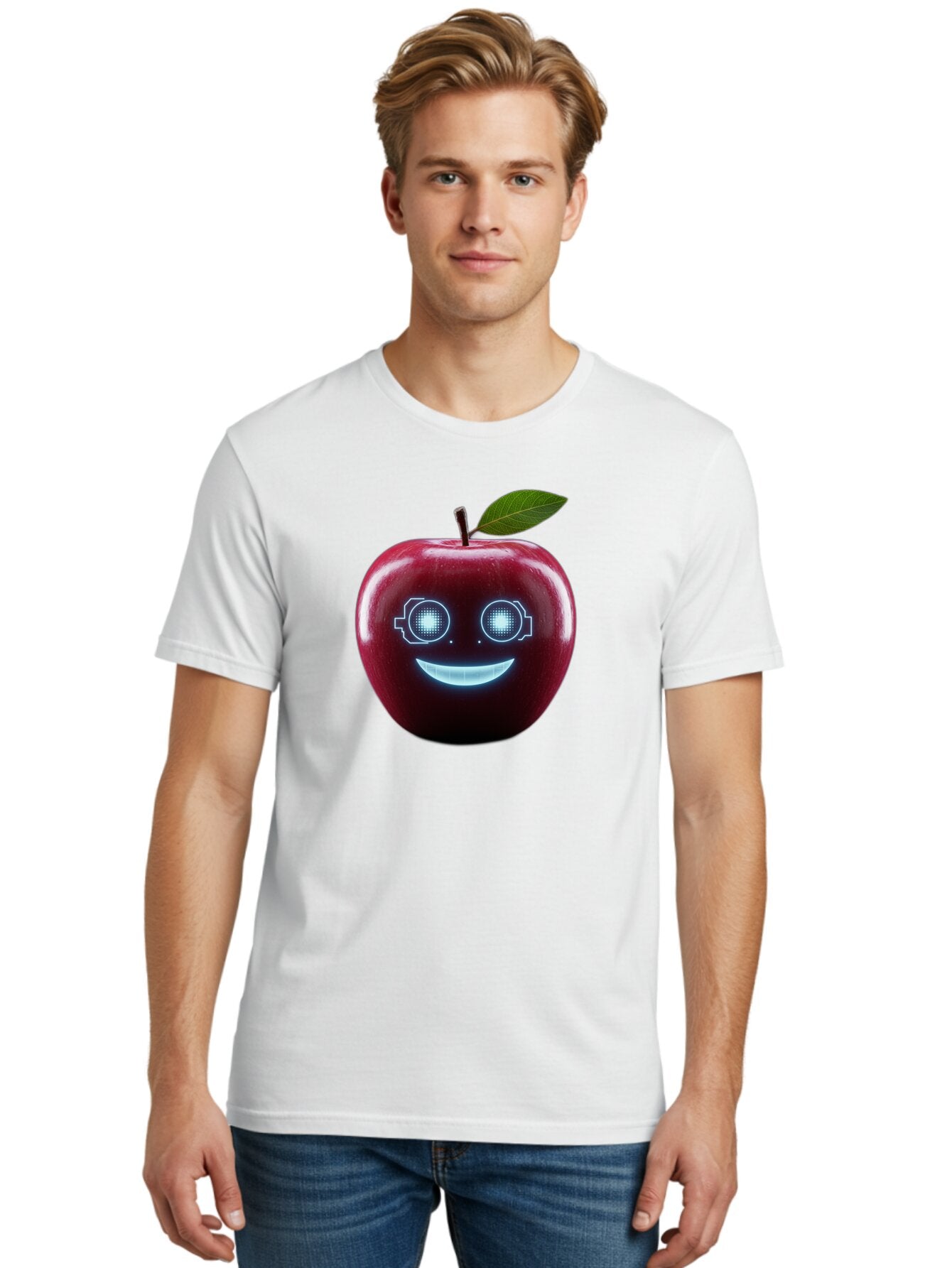 Smiling-Apple-4 Men'S Graphic Tee, 100% Cotton, Comfortable Casual Summer Wear, Machine Washable, Vintage Camera, Old Camera, Antique Camera, Black Camera, Classic Photography, Photography Equipment, Nostalgic Device, Film Camera, Camera Art Bao898 30