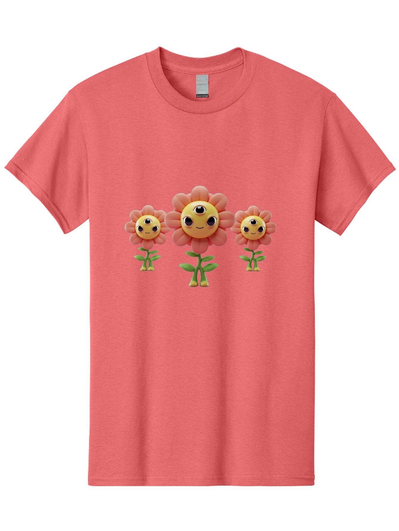 Smiling-Flowers-1 Men'S Graphic Tee, 100% Cotton, Comfortable Casual Summer Wear, Machine Washable, Vintage Camera, Old Camera, Antique Camera, Black Camera, Classic Photography, Photography Equipment, Nostalgic Device, Film Camera, Camera Art Bao900 3