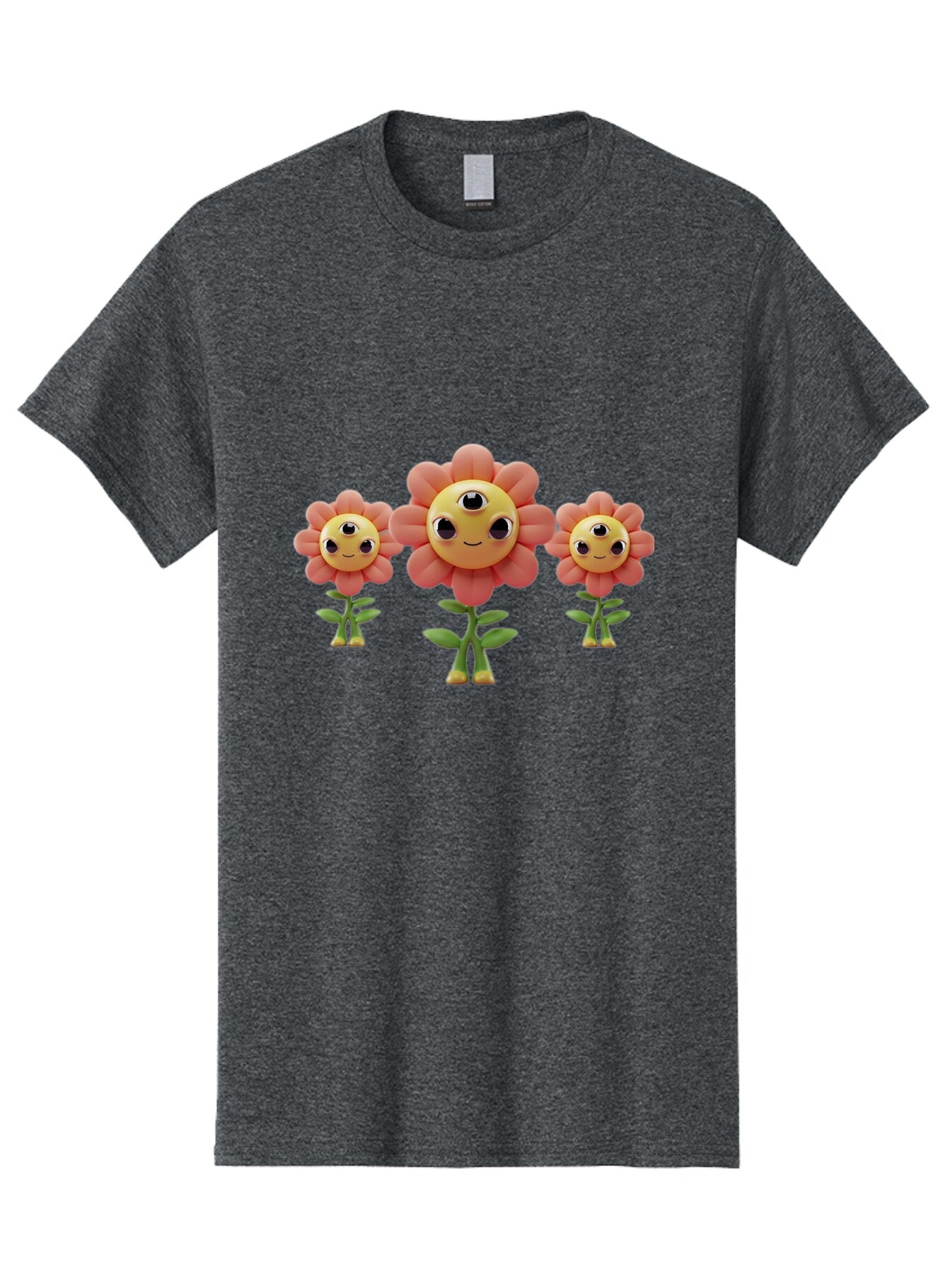 Smiling-Flowers-1 Men'S Graphic Tee, 100% Cotton, Comfortable Casual Summer Wear, Machine Washable, Vintage Camera, Old Camera, Antique Camera, Black Camera, Classic Photography, Photography Equipment, Nostalgic Device, Film Camera, Camera Art Bao900