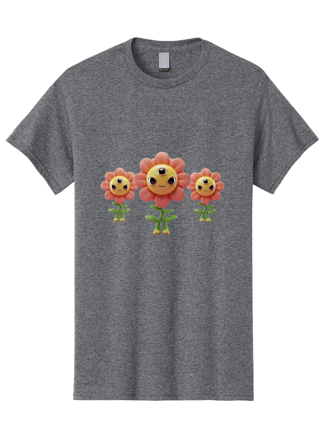 Smiling-Flowers-1 Men'S Graphic Tee, 100% Cotton, Comfortable Casual Summer Wear, Machine Washable, Vintage Camera, Old Camera, Antique Camera, Black Camera, Classic Photography, Photography Equipment, Nostalgic Device, Film Camera, Camera Art Bao900 12
