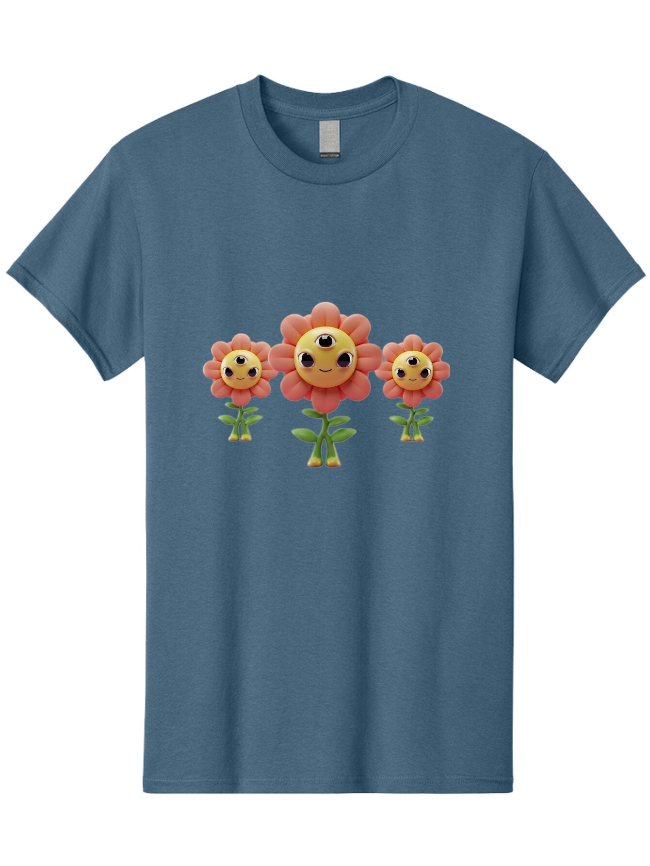 Smiling-Flowers-1 Men'S Graphic Tee, 100% Cotton, Comfortable Casual Summer Wear, Machine Washable, Vintage Camera, Old Camera, Antique Camera, Black Camera, Classic Photography, Photography Equipment, Nostalgic Device, Film Camera, Camera Art Bao900 14