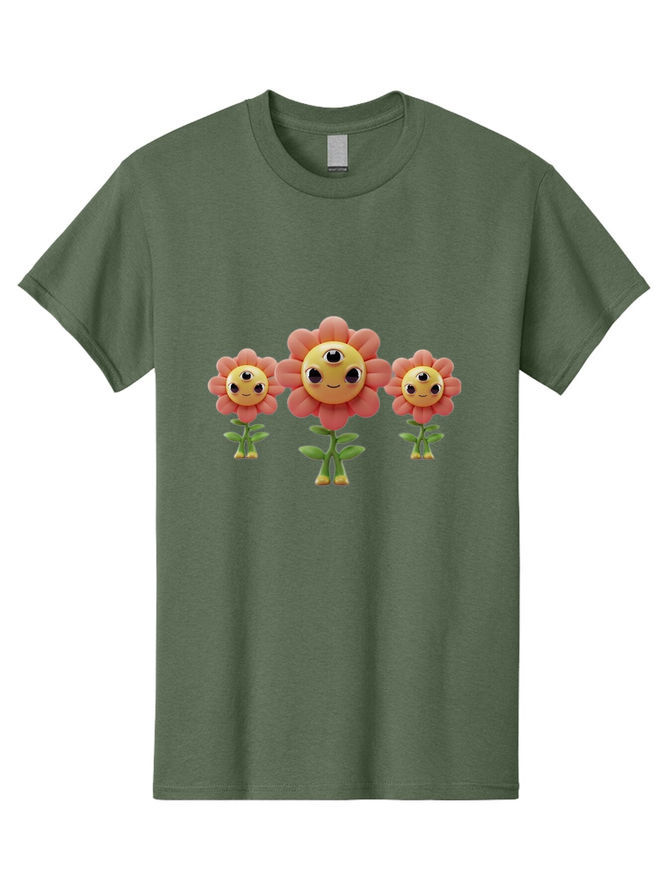 Smiling-Flowers-1 Men'S Graphic Tee, 100% Cotton, Comfortable Casual Summer Wear, Machine Washable, Vintage Camera, Old Camera, Antique Camera, Black Camera, Classic Photography, Photography Equipment, Nostalgic Device, Film Camera, Camera Art Bao900 11
