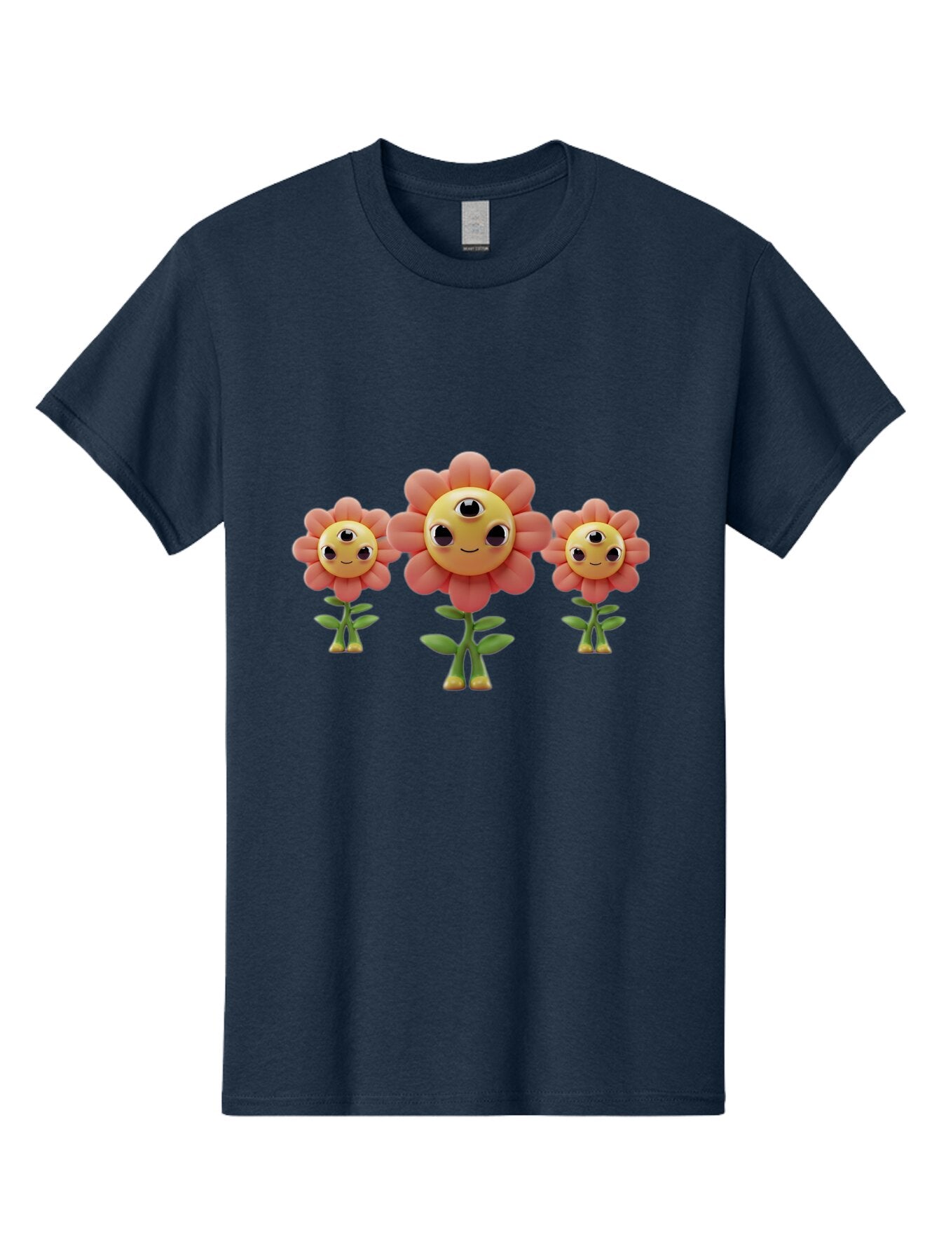 Smiling-Flowers-1 Men'S Graphic Tee, 100% Cotton, Comfortable Casual Summer Wear, Machine Washable, Vintage Camera, Old Camera, Antique Camera, Black Camera, Classic Photography, Photography Equipment, Nostalgic Device, Film Camera, Camera Art Bao900 10