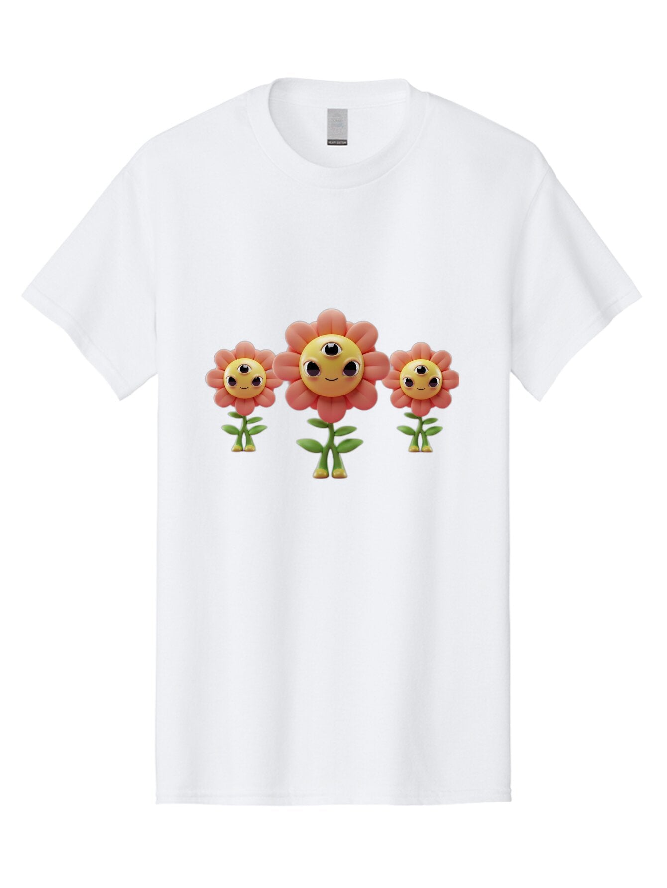 Smiling-Flowers-1 Men'S Graphic Tee, 100% Cotton, Comfortable Casual Summer Wear, Machine Washable, Vintage Camera, Old Camera, Antique Camera, Black Camera, Classic Photography, Photography Equipment, Nostalgic Device, Film Camera, Camera Art Bao900