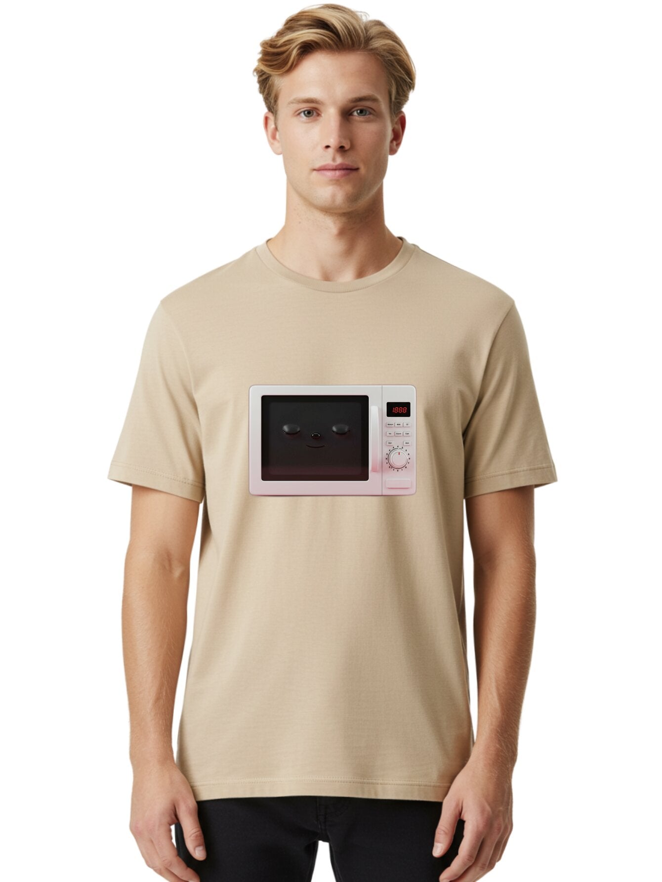 Smiling-Microwave Men'S Graphic Tee, 100% Cotton, Comfortable Casual Summer Wear, Machine Washable, Vintage Camera, Old Camera, Antique Camera, Black Camera, Classic Photography, Photography Equipment, Nostalgic Device, Film Camera, Camera Art Bao902 22