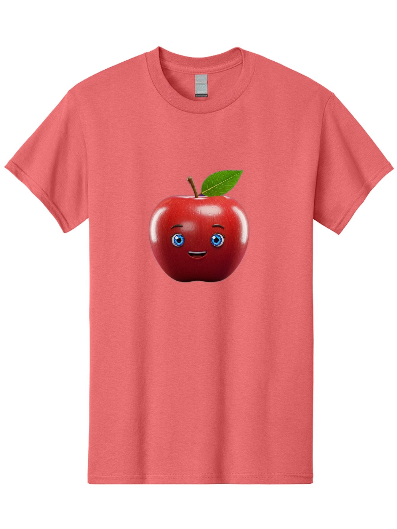 Smiling-Red-Apple-1 Men'S Graphic Tee, 100% Cotton, Comfortable Casual Summer Wear, Machine Washable, Vintage Camera, Old Camera, Antique Camera, Black Camera, Classic Photography, Photography Equipment, Nostalgic Device, Film Camera, Bao903 5
