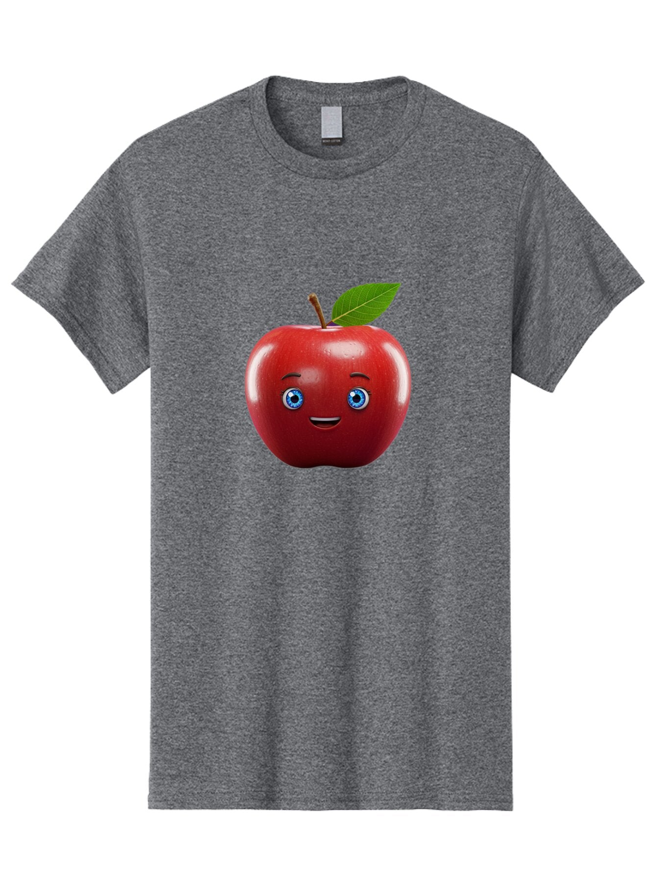Smiling-Red-Apple-1 Men'S Graphic Tee, 100% Cotton, Comfortable Casual Summer Wear, Machine Washable, Vintage Camera, Old Camera, Antique Camera, Black Camera, Classic Photography, Photography Equipment, Nostalgic Device, Film Camera, Bao903 11