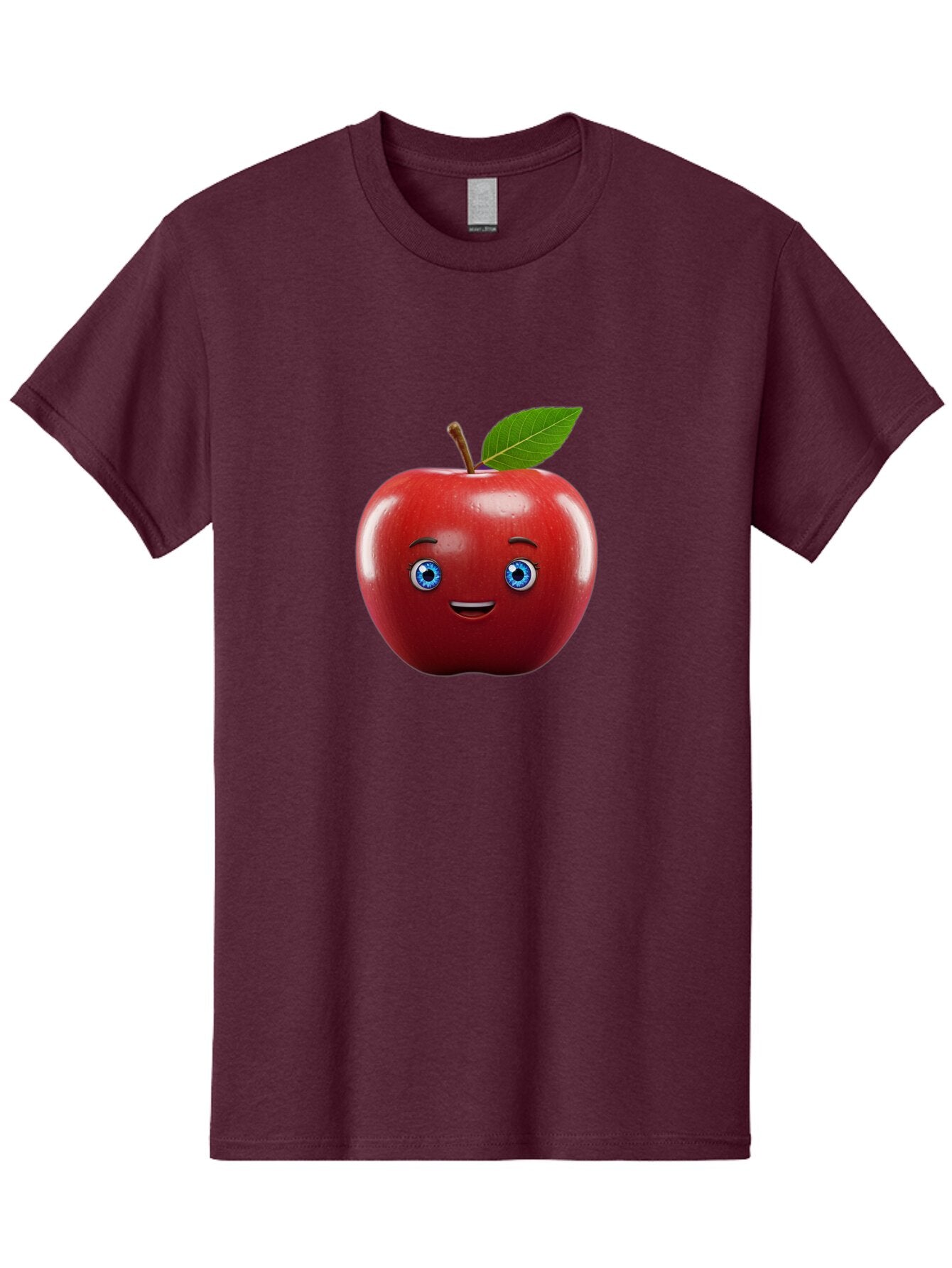 Smiling-Red-Apple-1 Men'S Graphic Tee, 100% Cotton, Comfortable Casual Summer Wear, Machine Washable, Vintage Camera, Old Camera, Antique Camera, Black Camera, Classic Photography, Photography Equipment, Nostalgic Device, Film Camera, Bao903 7