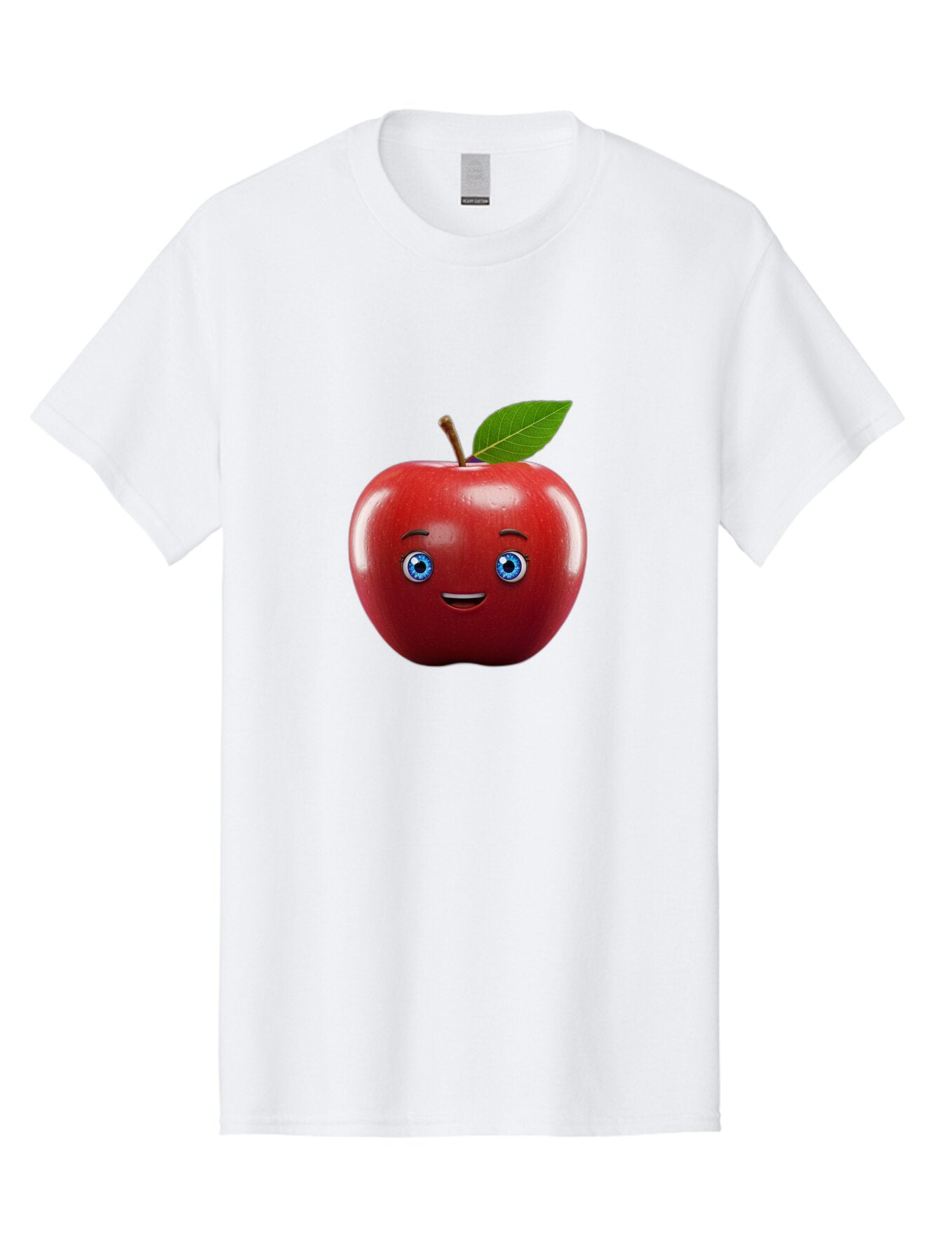 Smiling-Red-Apple-1 Men'S Graphic Tee, 100% Cotton, Comfortable Casual Summer Wear, Machine Washable, Vintage Camera, Old Camera, Antique Camera, Black Camera, Classic Photography, Photography Equipment, Nostalgic Device, Film Camera, Bao903
