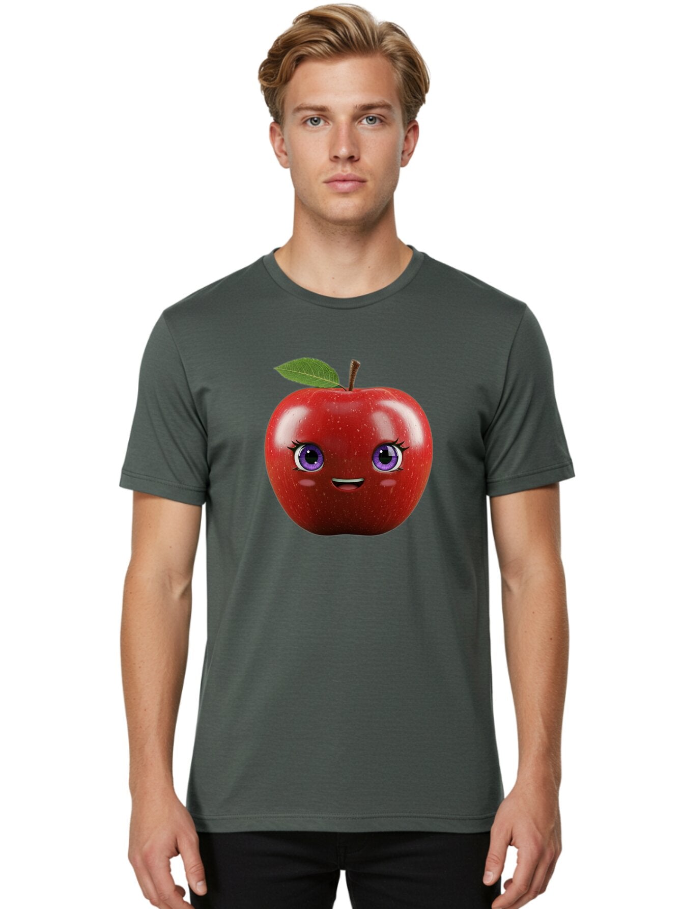 Smiling-Red-Apple Men'S Graphic Tee, 100% Cotton, Comfortable Casual Summer Wear, Machine Washable, Vintage Camera, Old Camera, Antique Camera, Black Camera, Classic Photography, Photography Equipment, Nostalgic Device, Film Camera, Camera Art Bao904 19