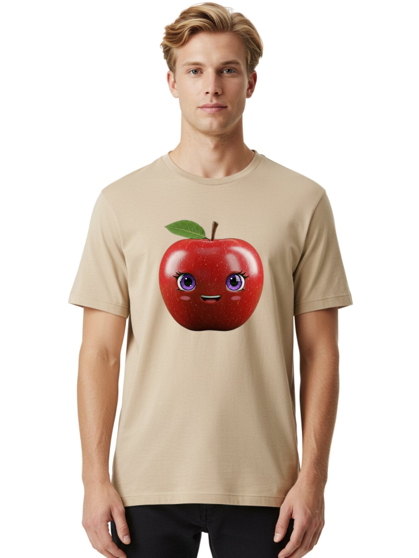 Smiling-Red-Apple Men'S Graphic Tee, 100% Cotton, Comfortable Casual Summer Wear, Machine Washable, Vintage Camera, Old Camera, Antique Camera, Black Camera, Classic Photography, Photography Equipment, Nostalgic Device, Film Camera, Camera Art Bao904 18