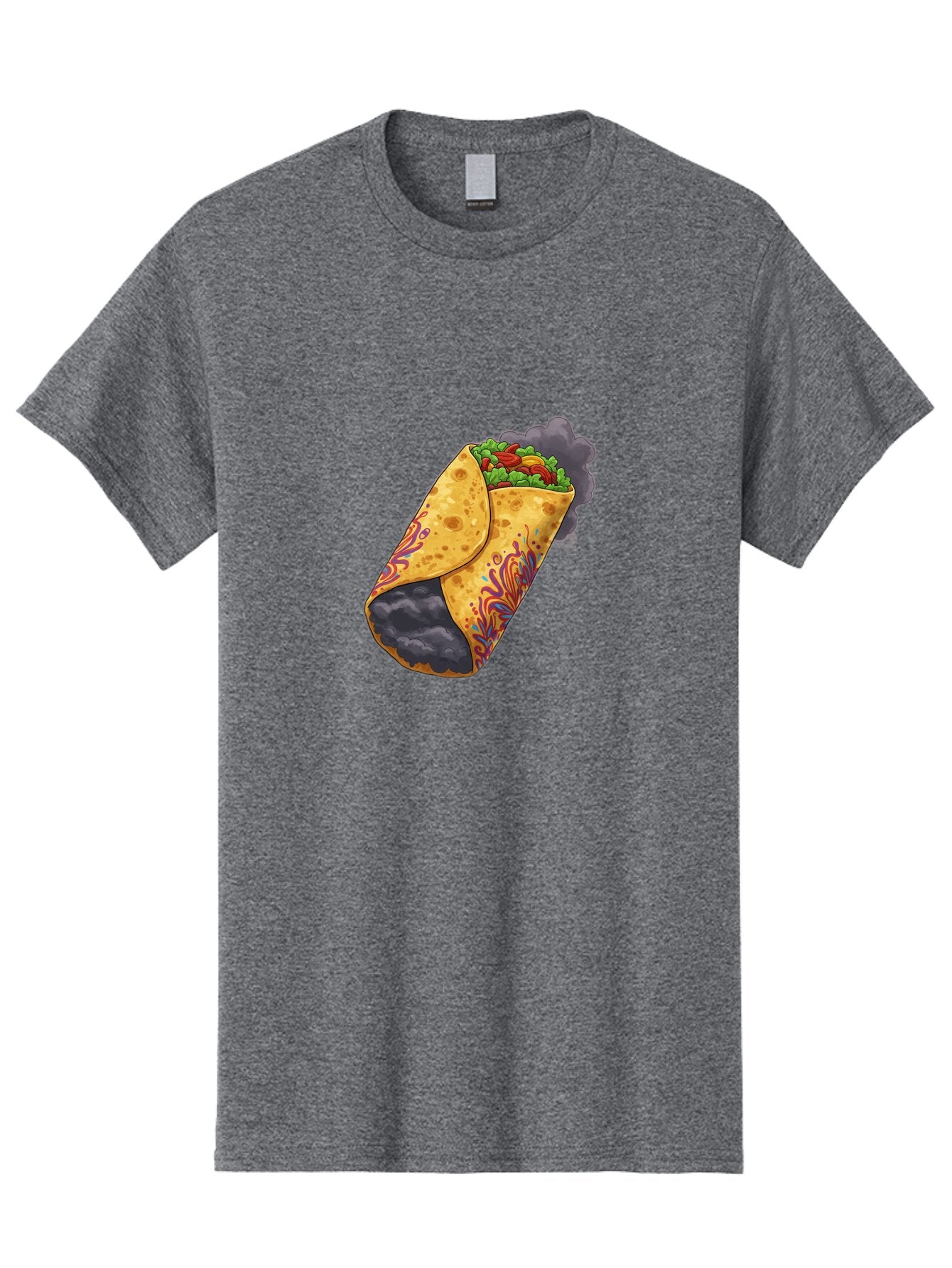 Smoking-Burrito Men'S Graphic Tee, 100% Cotton, Comfortable Casual Summer Wear, Machine Washable, Vintage Camera, Old Camera, Antique Camera, Black Camera, Classic Photography, Photography Equipment, Nostalgic Device, Film Camera, Camera Art Bao907