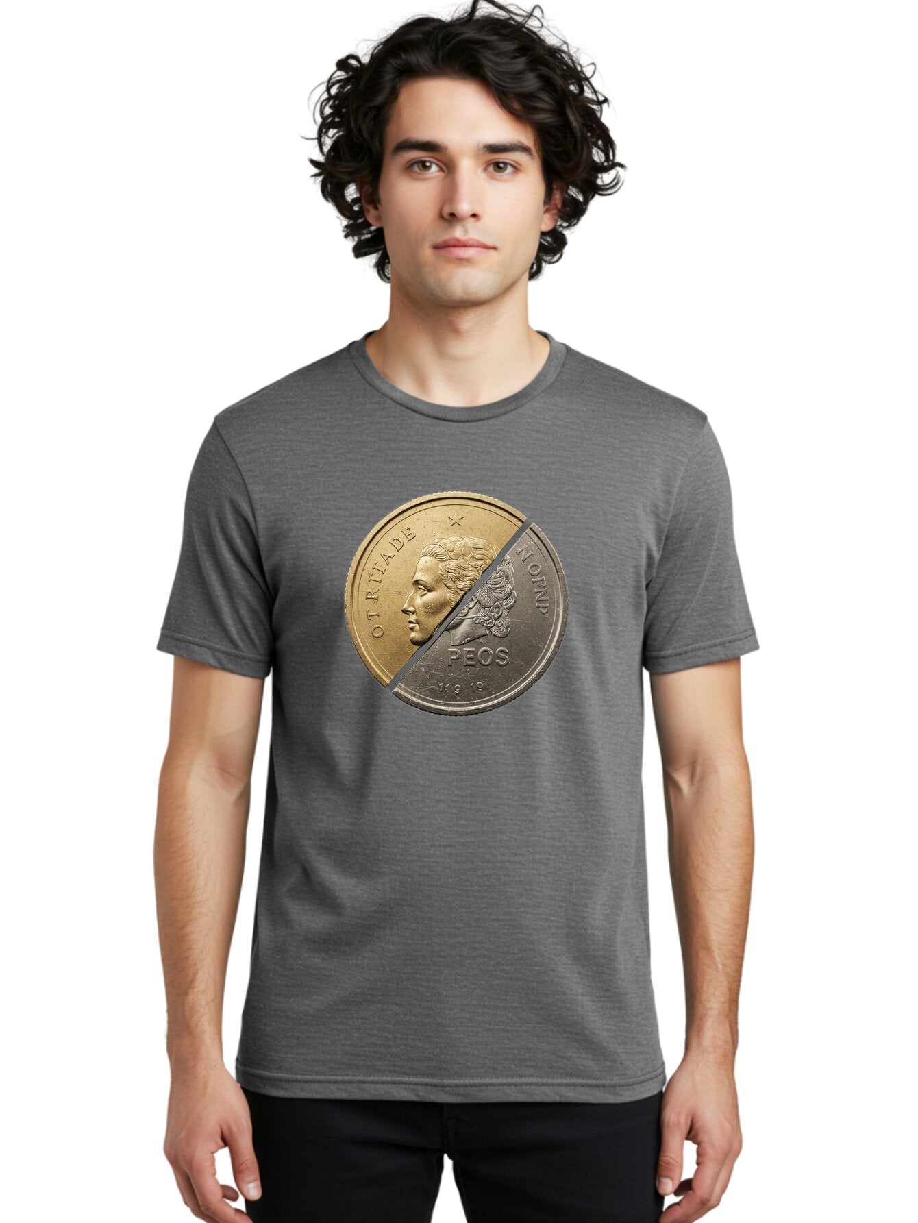 Split-Coin Men'S Graphic Tee, 100% Cotton, Comfortable Casual Summer Wear, Machine Washable, Vintage Camera, Old Camera, Antique Camera, Black Camera, Classic Photography, Photography Equipment, Nostalgic Device, Film Camera, Camera Art Bao918 22