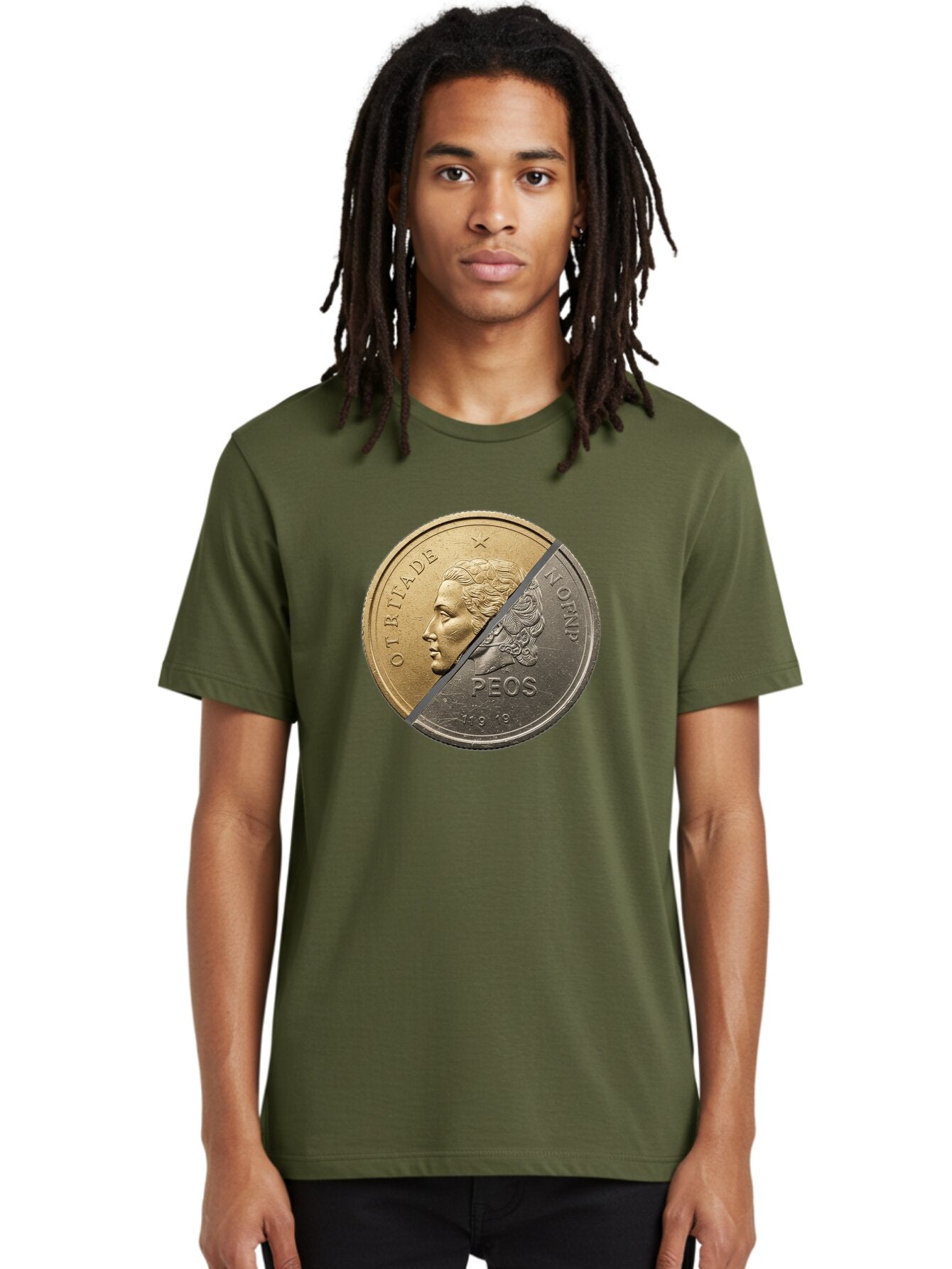 Split-Coin Men'S Graphic Tee, 100% Cotton, Comfortable Casual Summer Wear, Machine Washable, Vintage Camera, Old Camera, Antique Camera, Black Camera, Classic Photography, Photography Equipment, Nostalgic Device, Film Camera, Camera Art Bao918 24