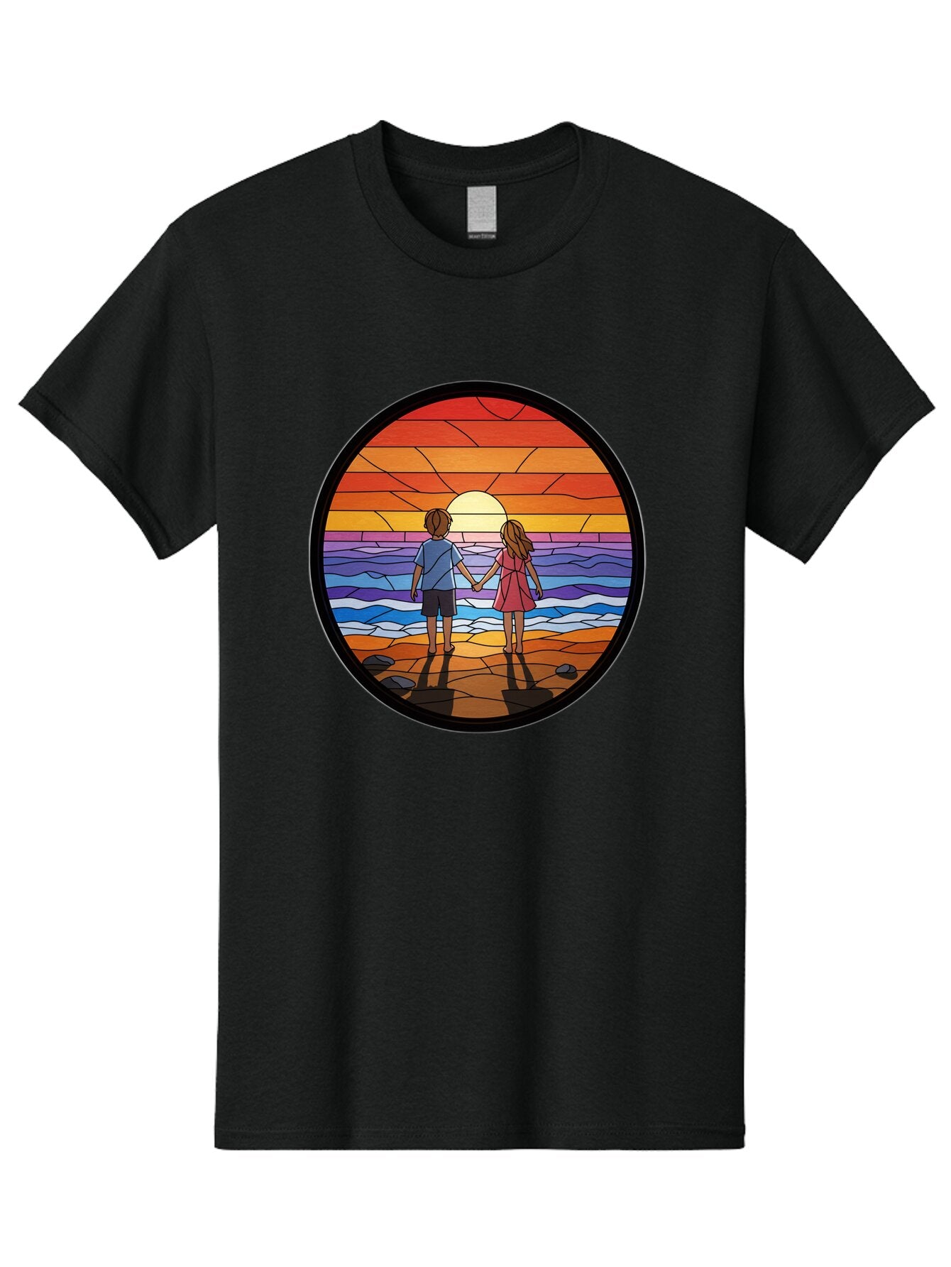 Stained-Glass-Couple Men'S Graphic Tee, 100% Cotton, Comfortable Casual Summer Wear, Machine Washable, Vintage Camera, Old Camera, Antique Camera, Black Camera, Classic Photography, Photography Equipment, Nostalgic Device, Film Camera, Bao922 11