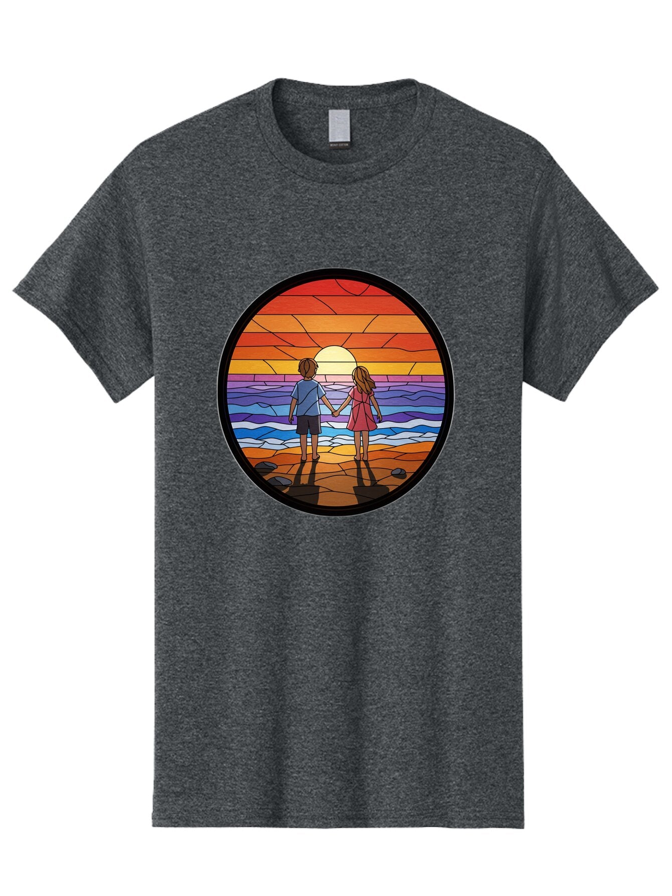 Stained-Glass-Couple Men'S Graphic Tee, 100% Cotton, Comfortable Casual Summer Wear, Machine Washable, Vintage Camera, Old Camera, Antique Camera, Black Camera, Classic Photography, Photography Equipment, Nostalgic Device, Film Camera, Bao922 13