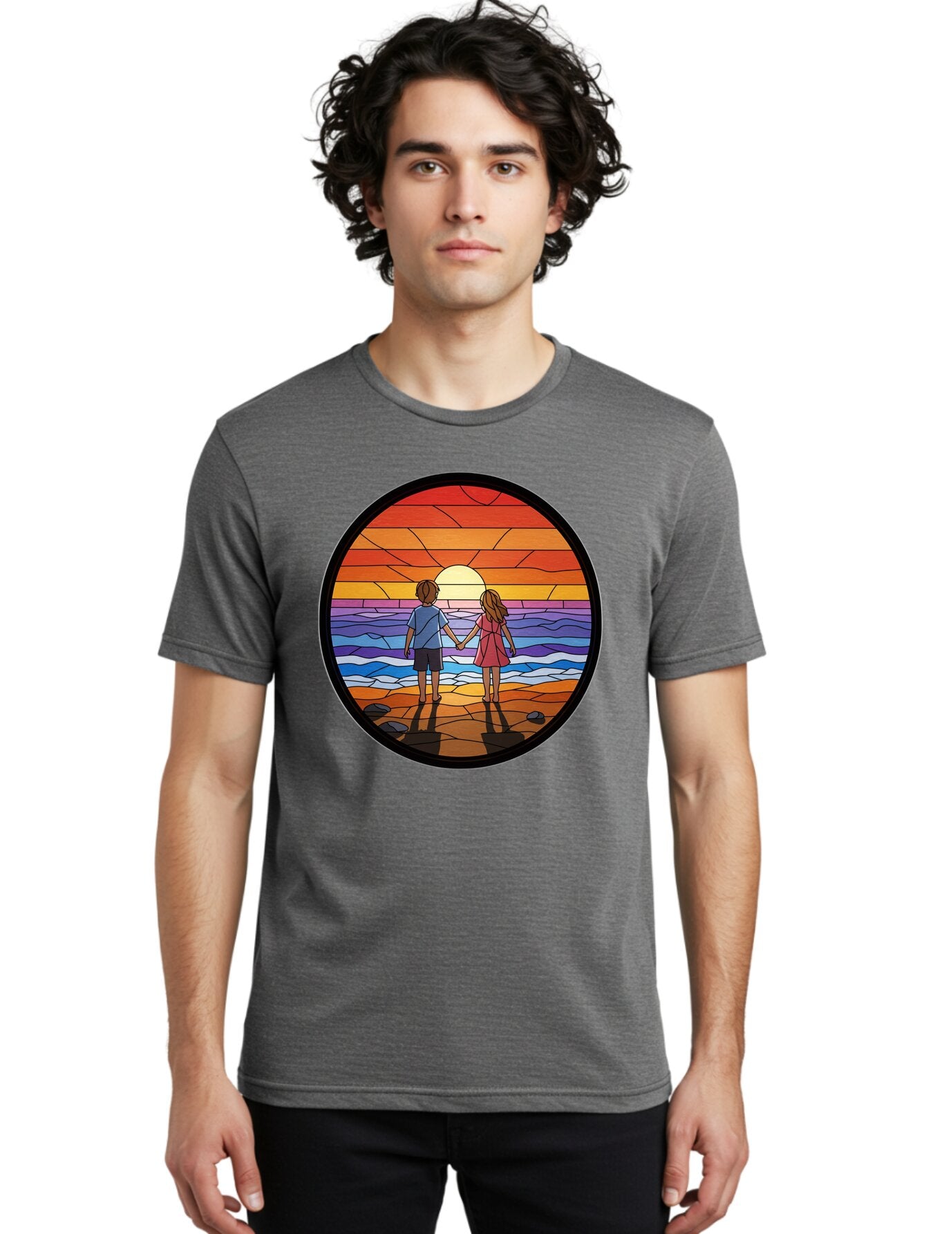 Stained-Glass-Couple Men'S Graphic Tee, 100% Cotton, Comfortable Casual Summer Wear, Machine Washable, Vintage Camera, Old Camera, Antique Camera, Black Camera, Classic Photography, Photography Equipment, Nostalgic Device, Film Camera, Bao922 28