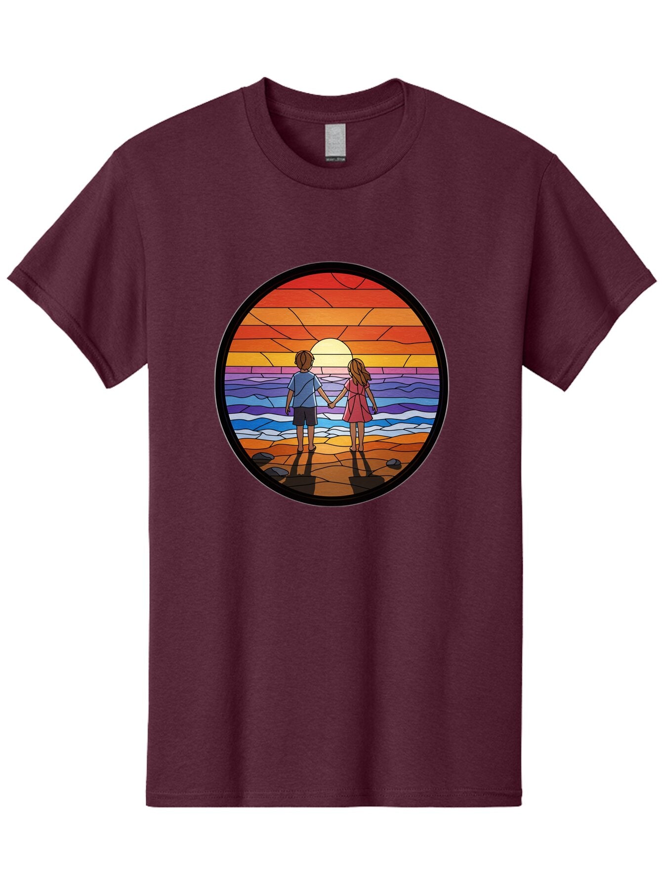 Stained-Glass-Couple Men'S Graphic Tee, 100% Cotton, Comfortable Casual Summer Wear, Machine Washable, Vintage Camera, Old Camera, Antique Camera, Black Camera, Classic Photography, Photography Equipment, Nostalgic Device, Film Camera, Bao922 7
