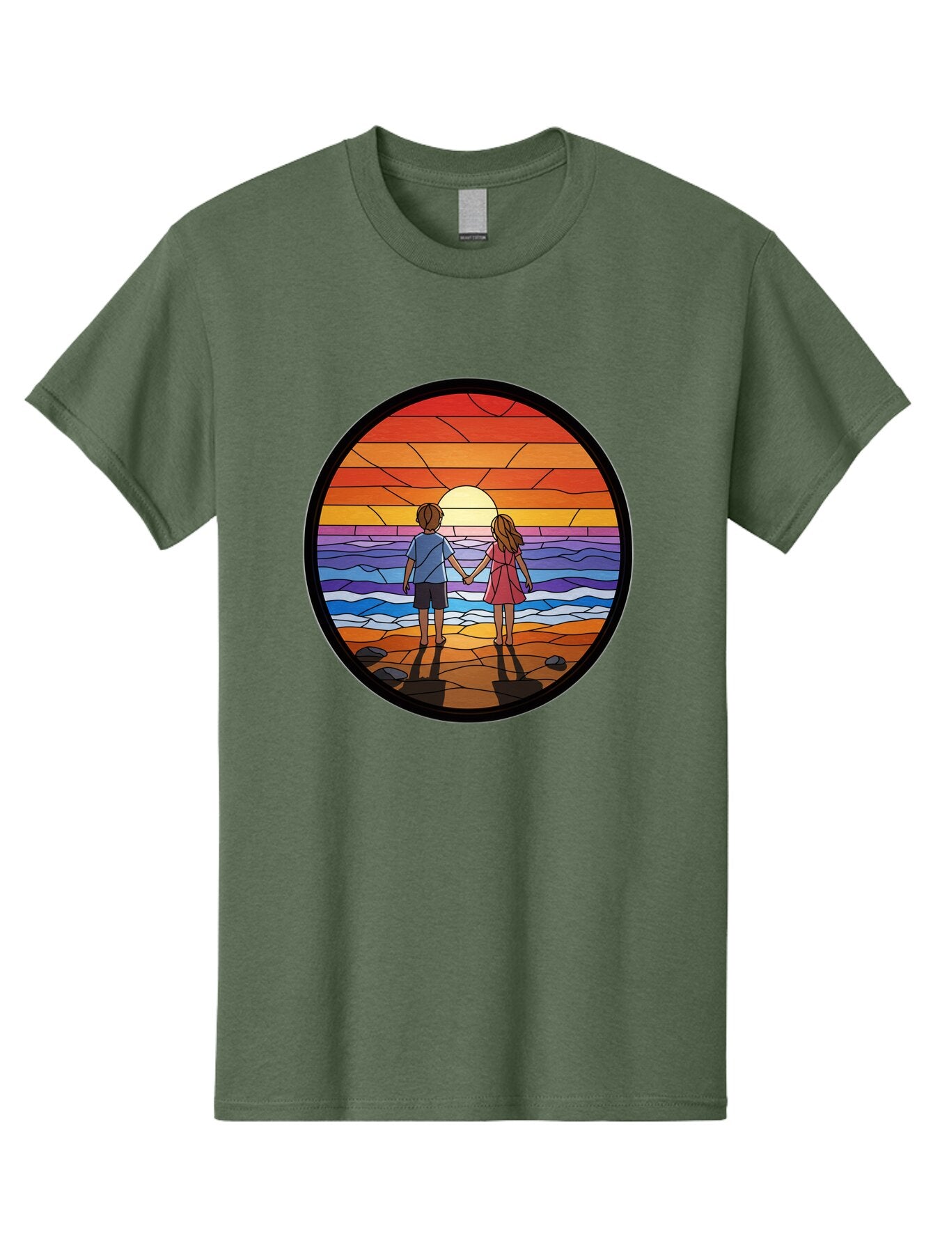 Stained-Glass-Couple Men'S Graphic Tee, 100% Cotton, Comfortable Casual Summer Wear, Machine Washable, Vintage Camera, Old Camera, Antique Camera, Black Camera, Classic Photography, Photography Equipment, Nostalgic Device, Film Camera, Bao922 3