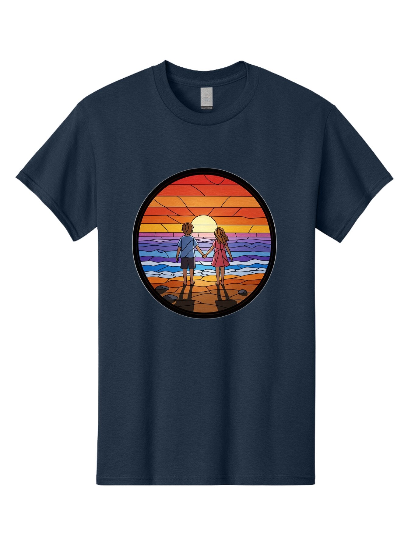 Stained-Glass-Couple Men'S Graphic Tee, 100% Cotton, Comfortable Casual Summer Wear, Machine Washable, Vintage Camera, Old Camera, Antique Camera, Black Camera, Classic Photography, Photography Equipment, Nostalgic Device, Film Camera, Bao922