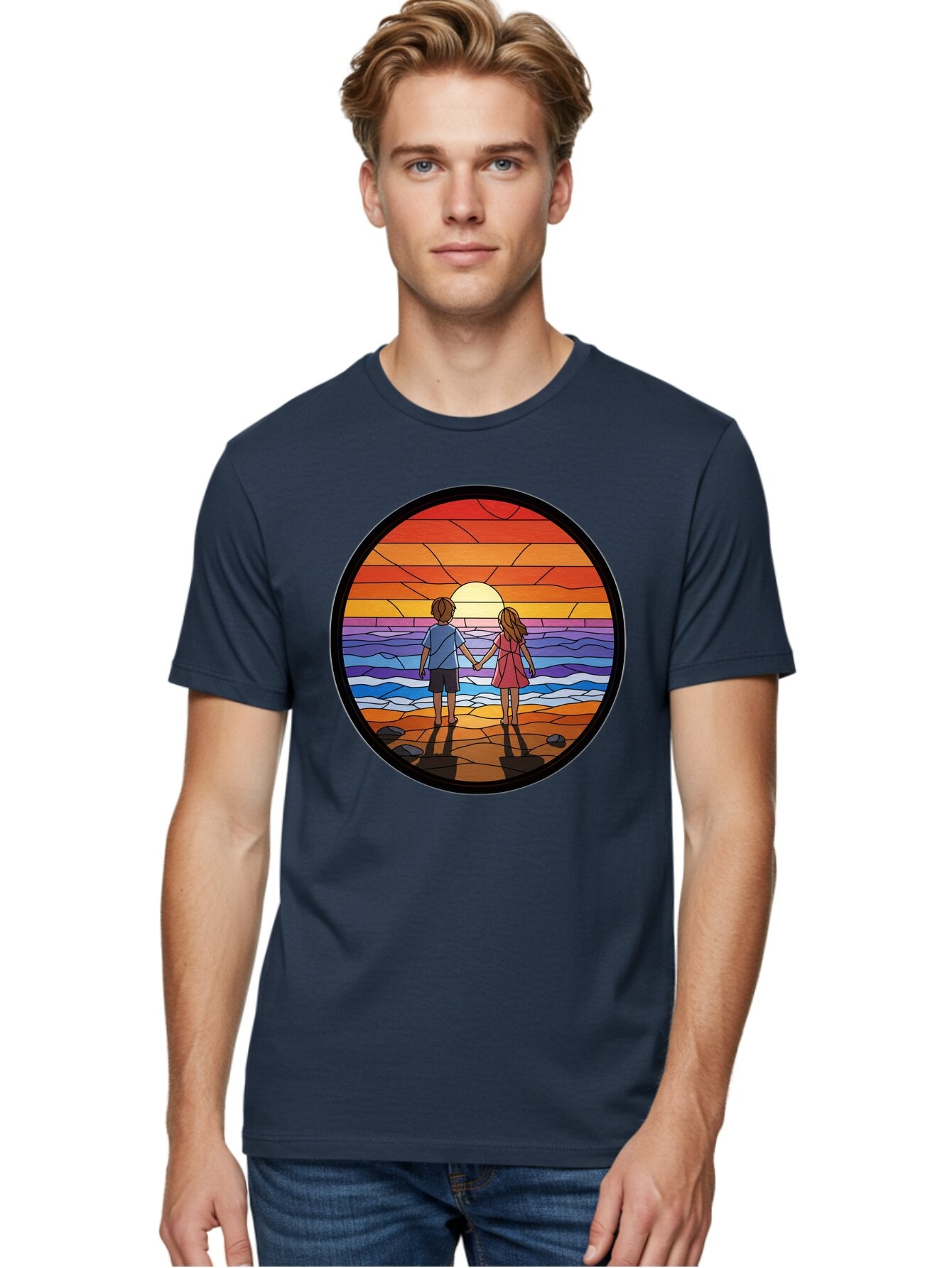 Stained-Glass-Couple Men'S Graphic Tee, 100% Cotton, Comfortable Casual Summer Wear, Machine Washable, Vintage Camera, Old Camera, Antique Camera, Black Camera, Classic Photography, Photography Equipment, Nostalgic Device, Film Camera, Bao922 19