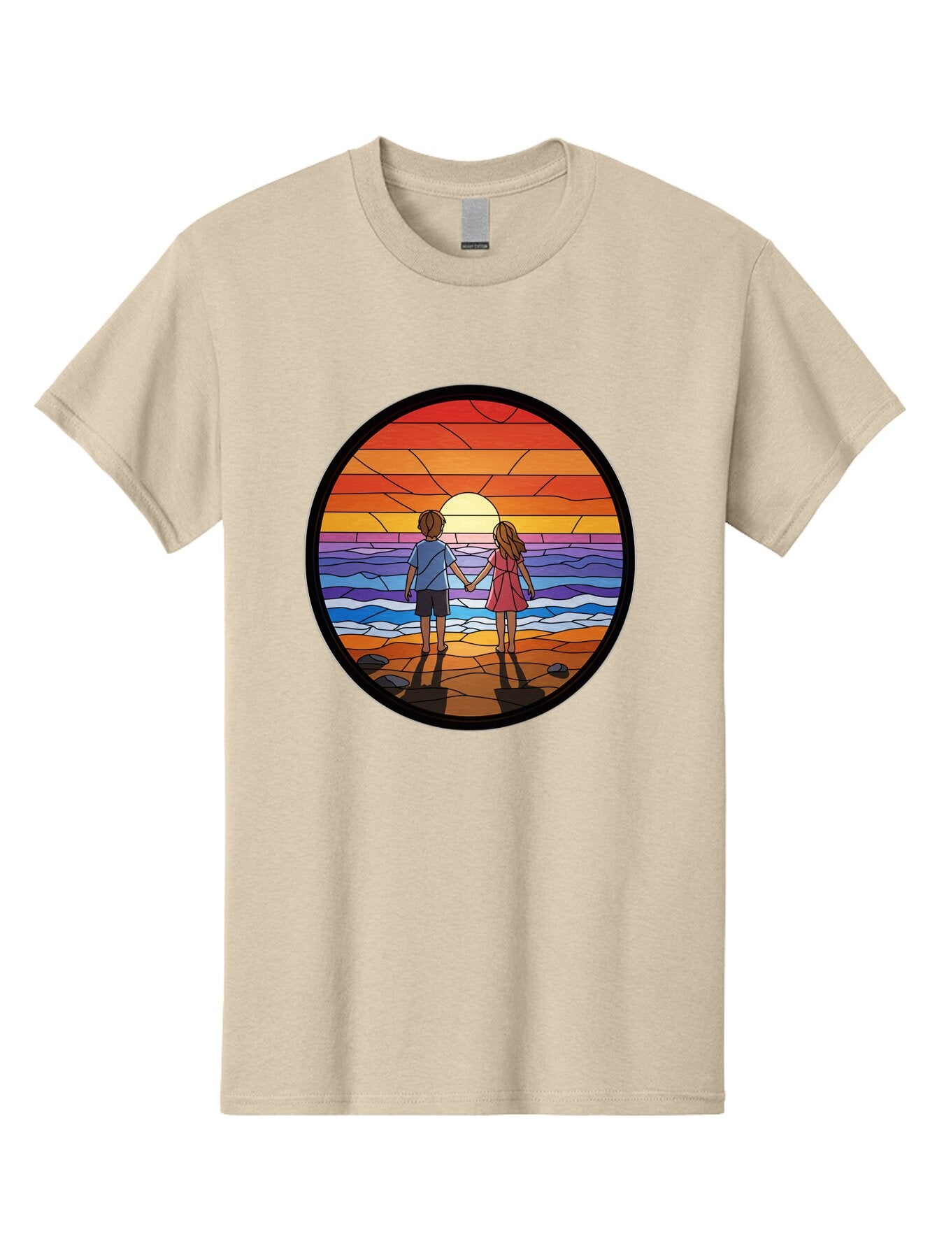 Stained-Glass-Couple Men'S Graphic Tee, 100% Cotton, Comfortable Casual Summer Wear, Machine Washable, Vintage Camera, Old Camera, Antique Camera, Black Camera, Classic Photography, Photography Equipment, Nostalgic Device, Film Camera, Bao922 9
