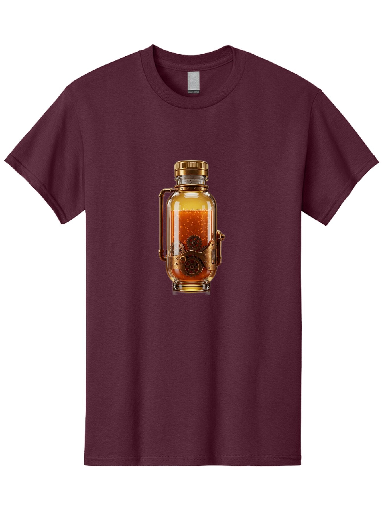 Steampunk-Jar Men'S Graphic Tee, 100% Cotton, Comfortable Casual Summer Wear, Machine Washable, Vintage Camera, Old Camera, Antique Camera, Black Camera, Classic Photography, Photography Equipment, Nostalgic Device, Film Camera, Camera Art Bao926