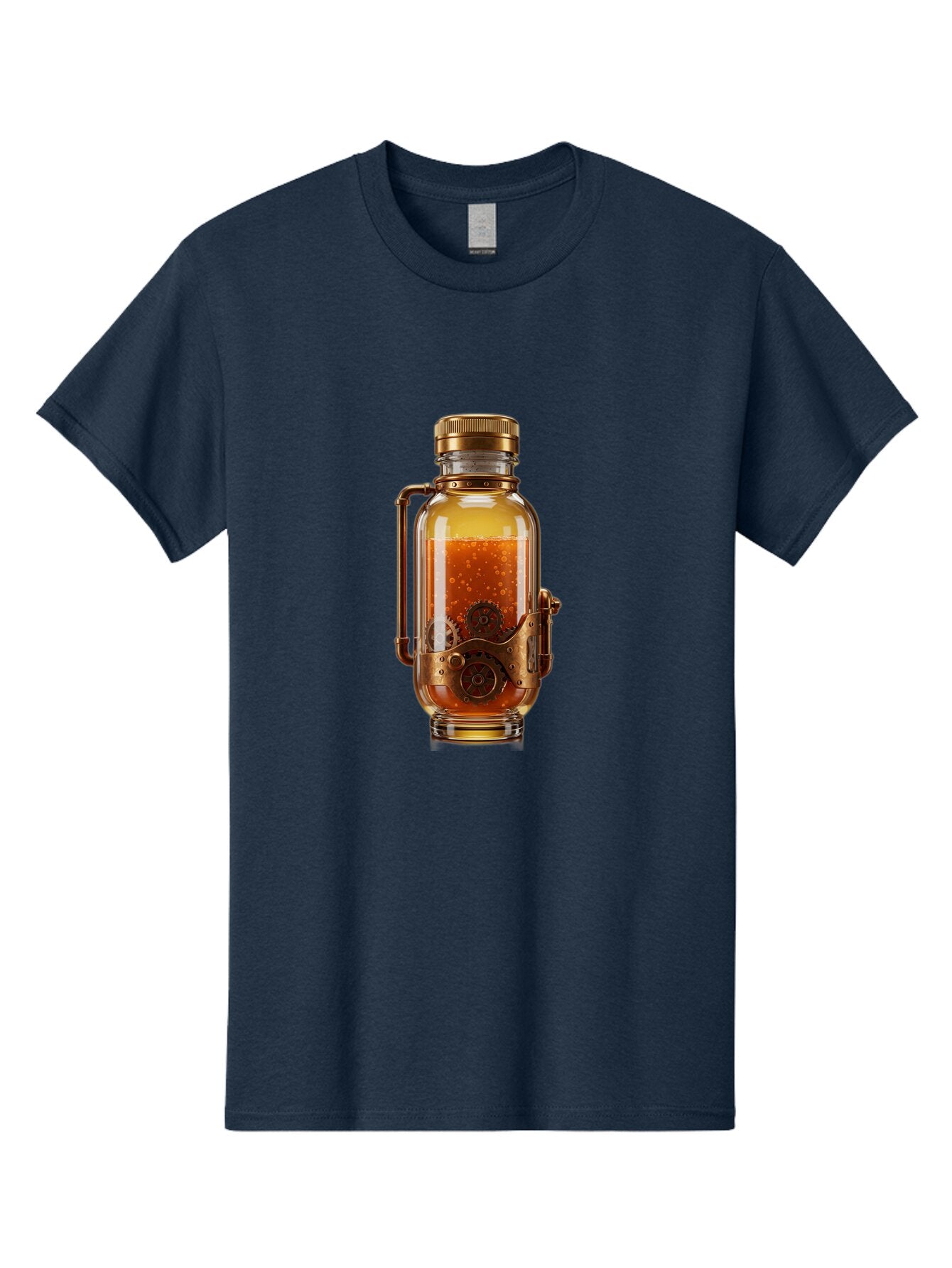 Steampunk-Jar Men'S Graphic Tee, 100% Cotton, Comfortable Casual Summer Wear, Machine Washable, Vintage Camera, Old Camera, Antique Camera, Black Camera, Classic Photography, Photography Equipment, Nostalgic Device, Film Camera, Camera Art Bao926