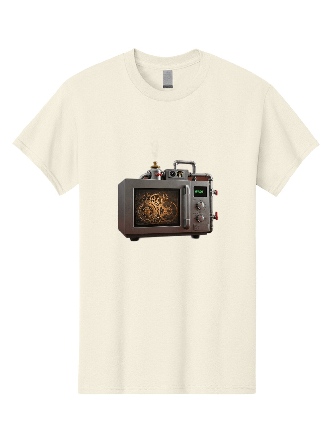 Steampunk-Microwave Men'S Graphic Tee, 100% Cotton, Comfortable Casual Summer Wear, Machine Washable, Vintage Camera, Old Camera, Antique Camera, Black Camera, Classic Photography, Photography Equipment, Nostalgic Device, Film Camera, Bao927 10