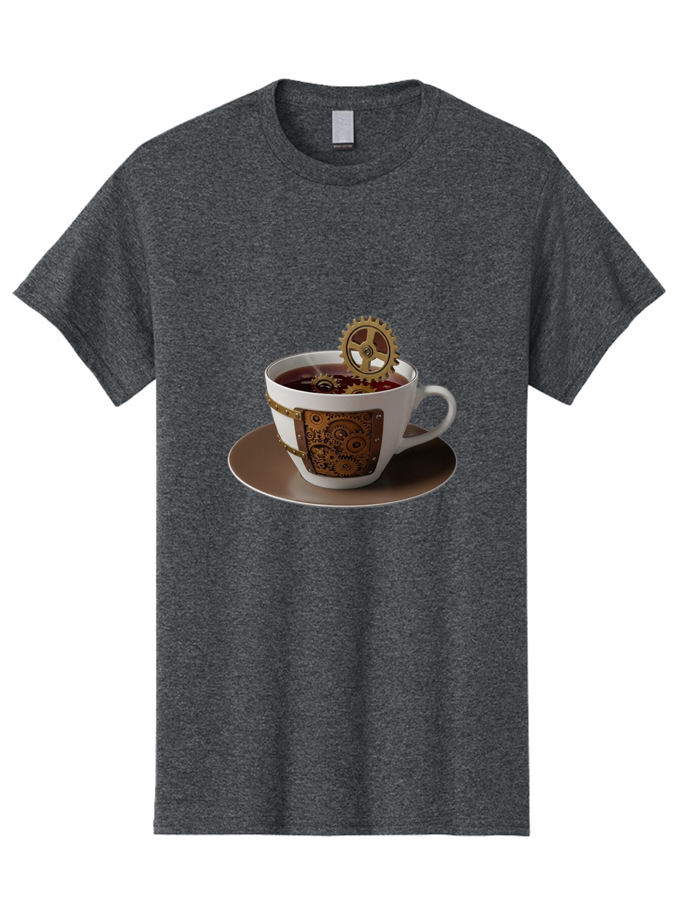 Steampunk-Tea-Cup Men'S Graphic Tee, 100% Cotton, Comfortable Casual Summer Wear, Machine Washable, Vintage Camera, Old Camera, Antique Camera, Black Camera, Classic Photography, Photography Equipment, Nostalgic Device, Film Camera, Camera Art Bao928 13