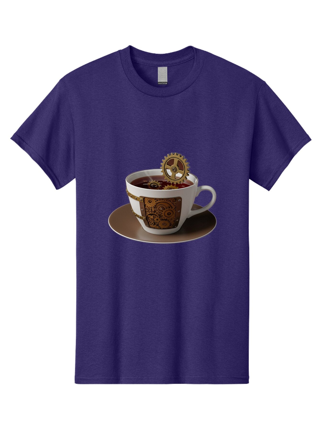 Steampunk-Tea-Cup Men'S Graphic Tee, 100% Cotton, Comfortable Casual Summer Wear, Machine Washable, Vintage Camera, Old Camera, Antique Camera, Black Camera, Classic Photography, Photography Equipment, Nostalgic Device, Film Camera, Camera Art Bao928 6