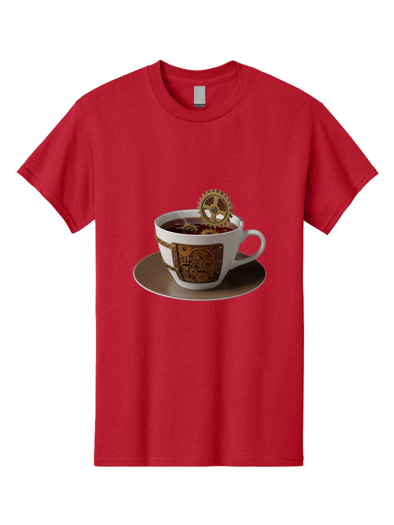 Steampunk-Tea-Cup Men'S Graphic Tee, 100% Cotton, Comfortable Casual Summer Wear, Machine Washable, Vintage Camera, Old Camera, Antique Camera, Black Camera, Classic Photography, Photography Equipment, Nostalgic Device, Film Camera, Camera Art Bao928 14