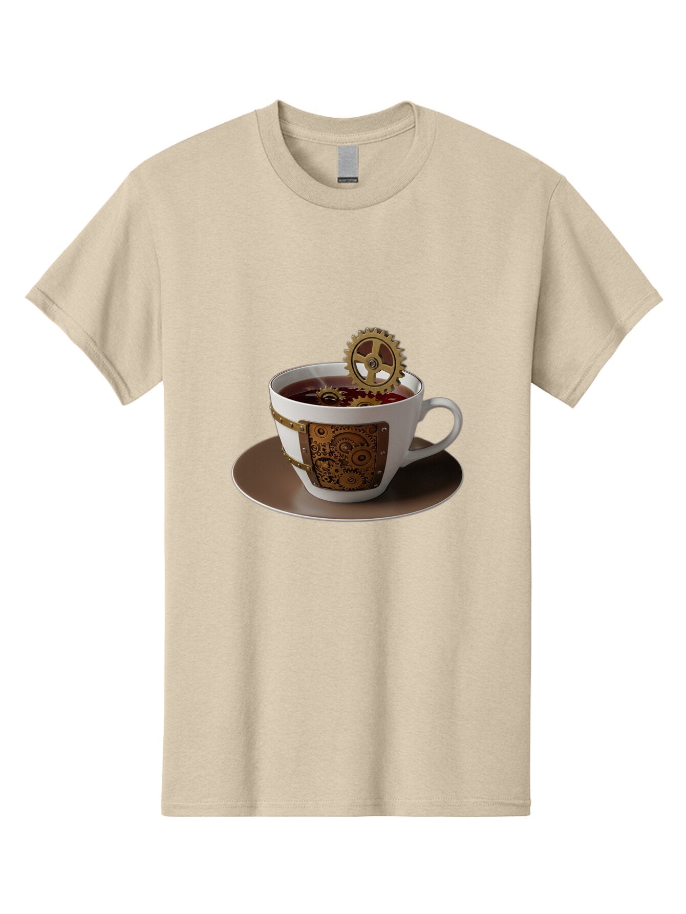 Steampunk-Tea-Cup Men'S Graphic Tee, 100% Cotton, Comfortable Casual Summer Wear, Machine Washable, Vintage Camera, Old Camera, Antique Camera, Black Camera, Classic Photography, Photography Equipment, Nostalgic Device, Film Camera, Camera Art Bao928 5