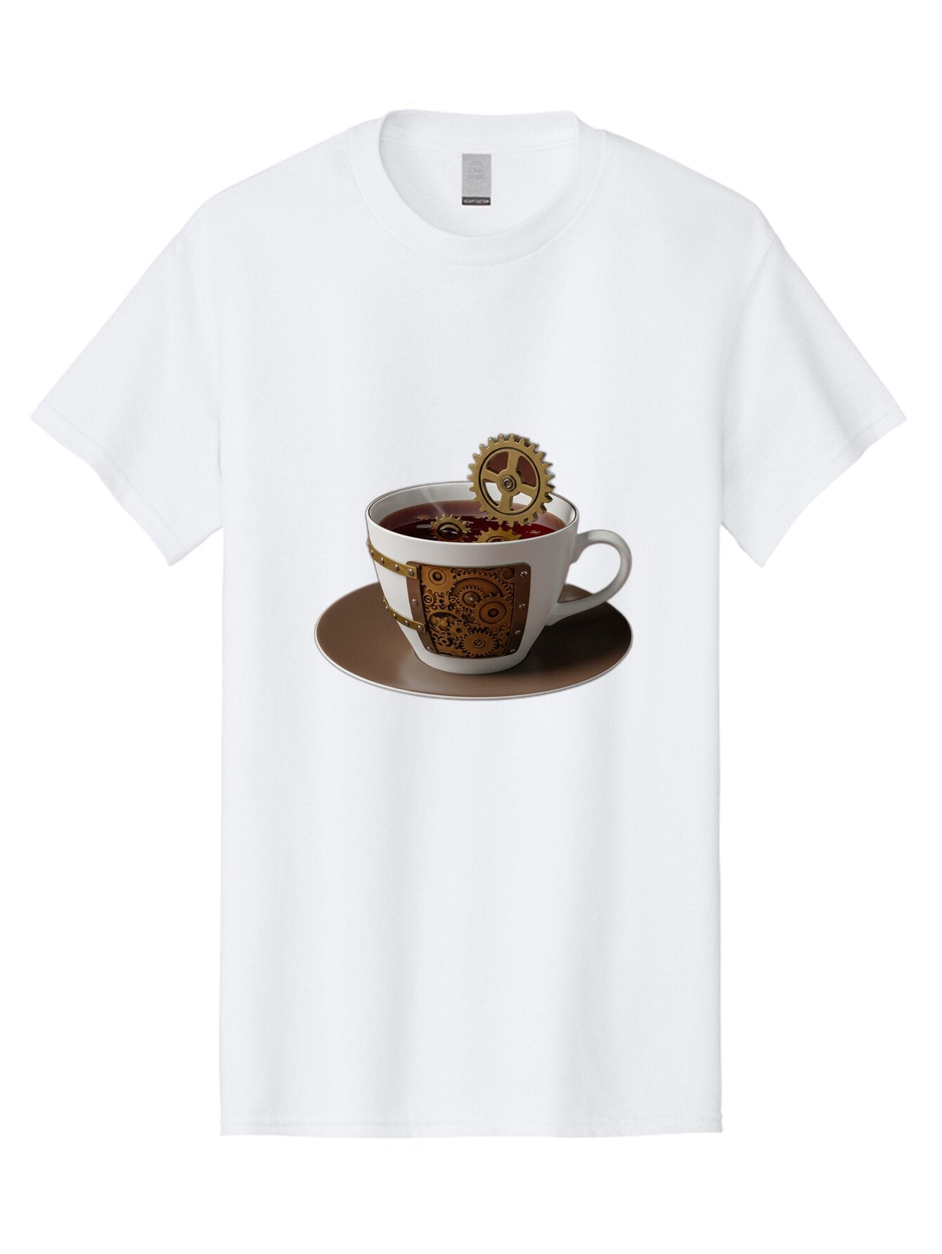 Steampunk-Tea-Cup Men'S Graphic Tee, 100% Cotton, Comfortable Casual Summer Wear, Machine Washable, Vintage Camera, Old Camera, Antique Camera, Black Camera, Classic Photography, Photography Equipment, Nostalgic Device, Film Camera, Camera Art Bao928 11